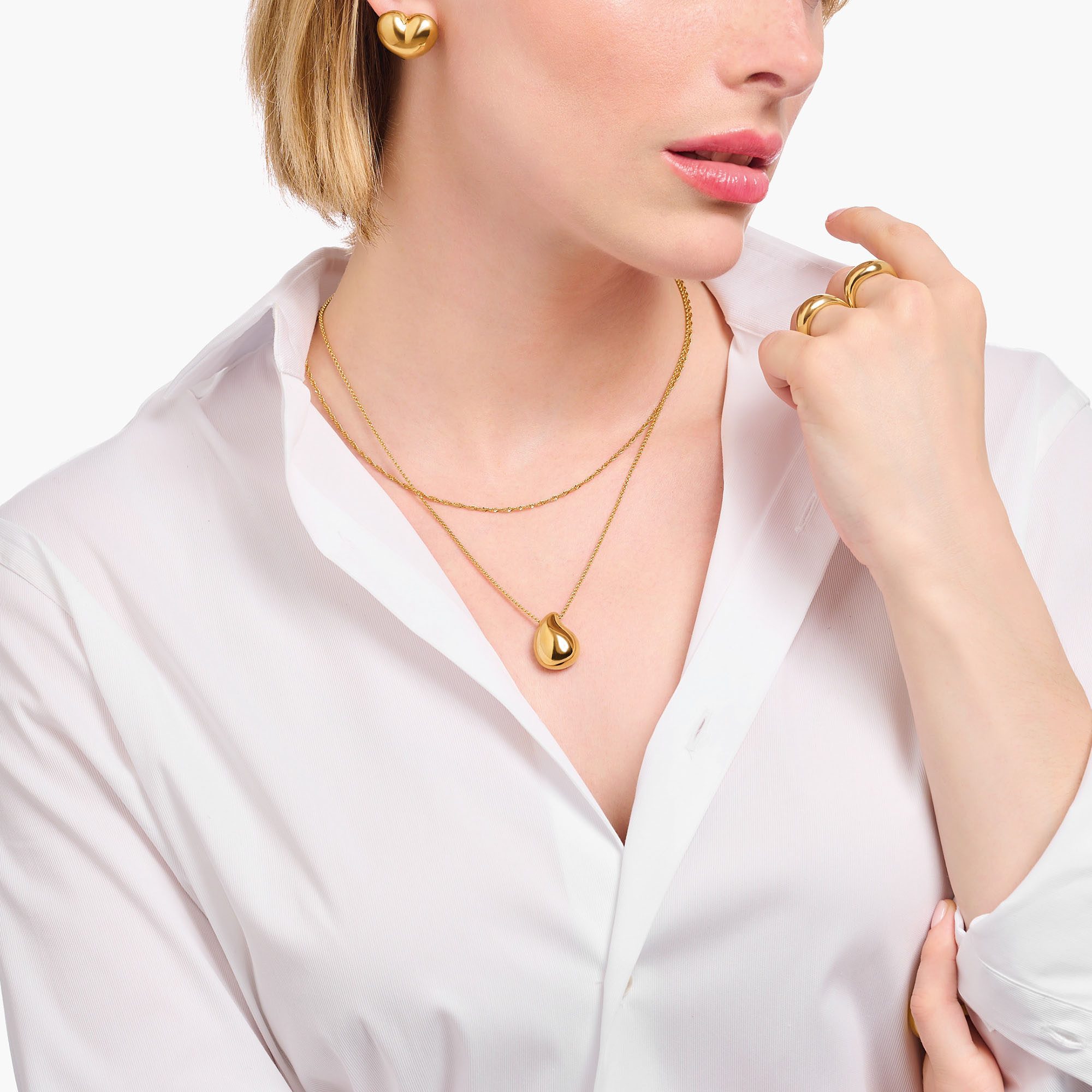 THOMAS SABO Collierkettchen Singapurkettengliederung, 1,7 mm breit