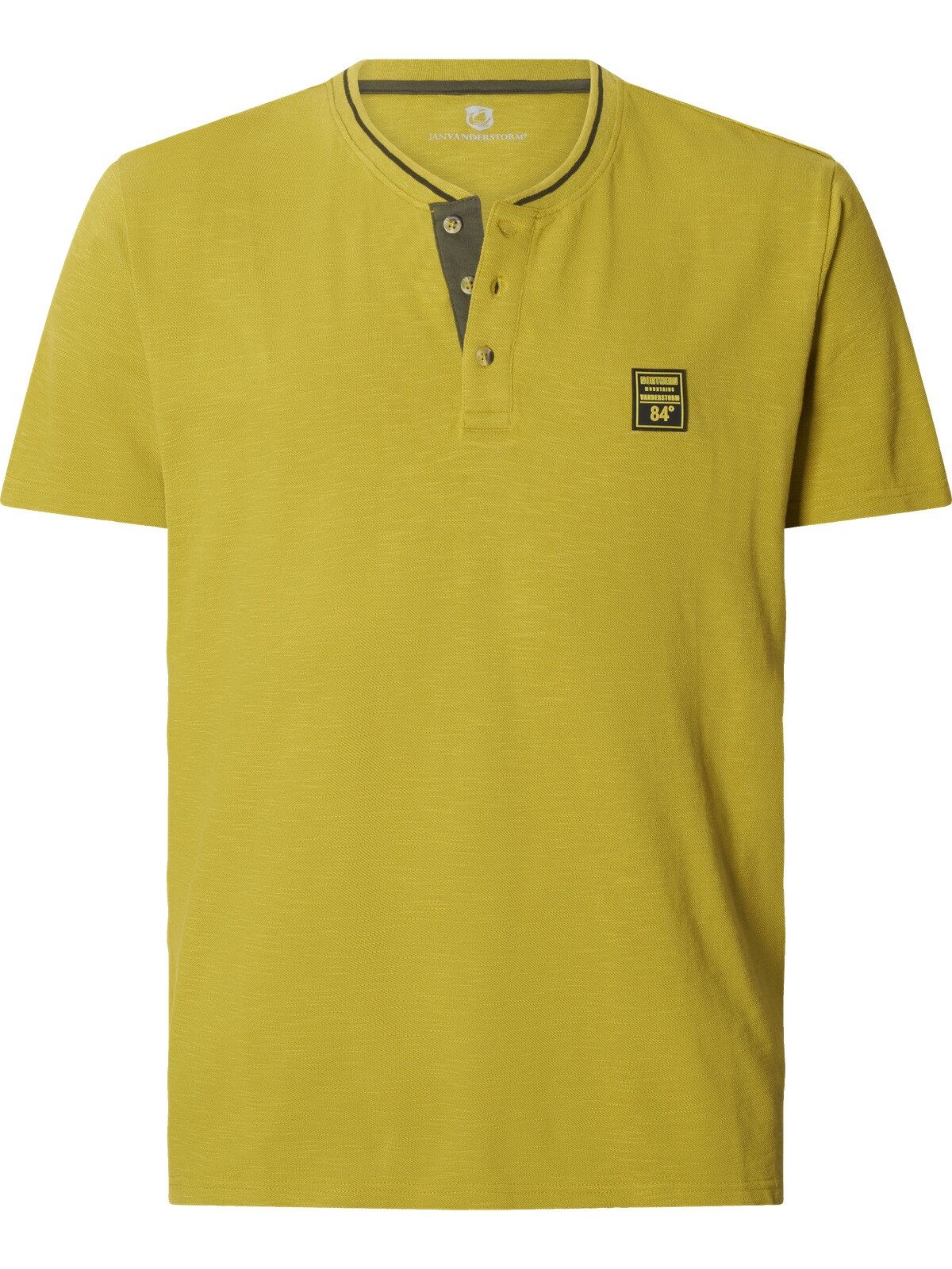 Jan Vanderstorm T-Shirt HARTO mit feinen Kontrastdetails
