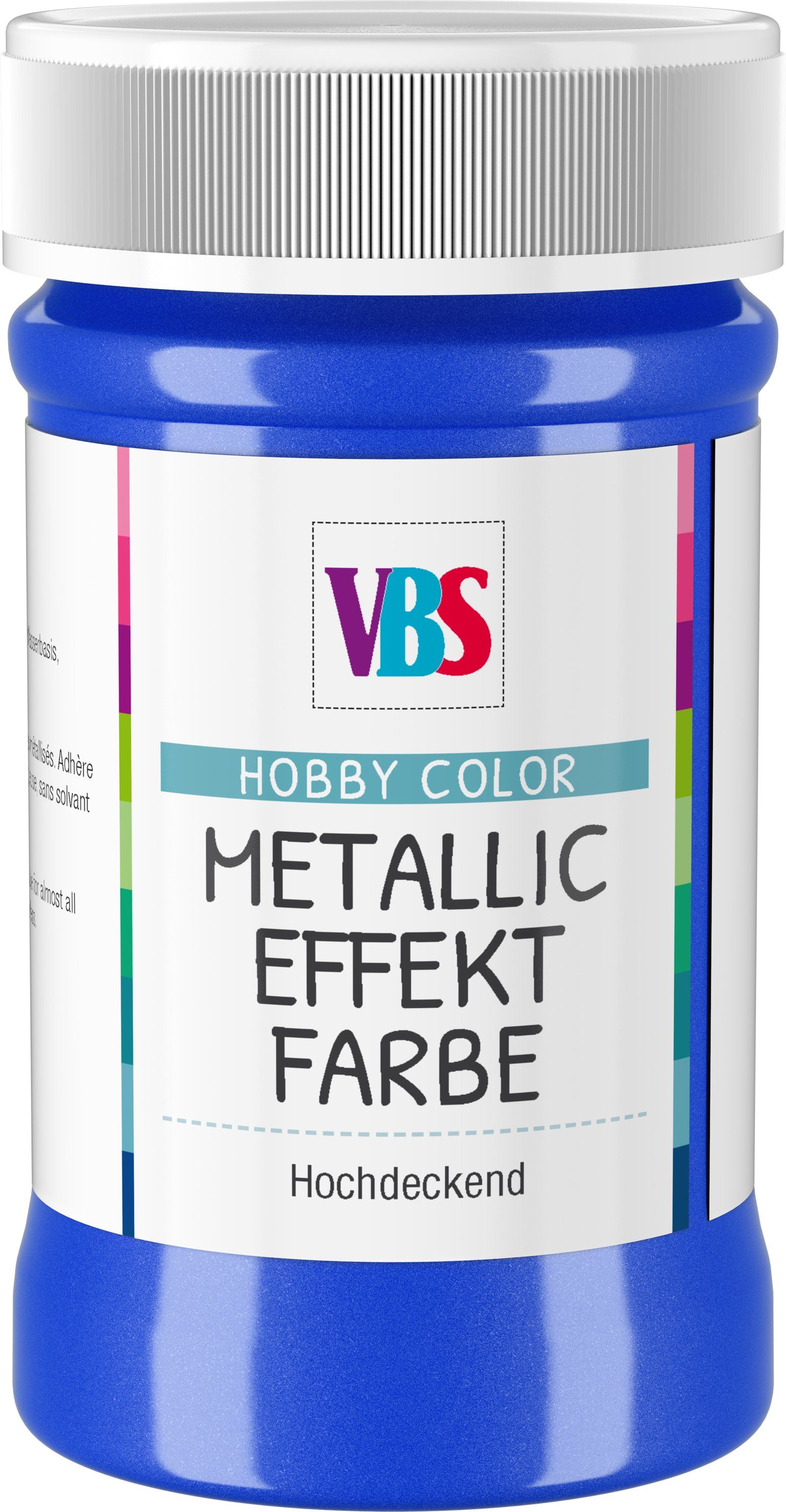 Metallglanzfarbe, Metallic-Blau ml VBS 100