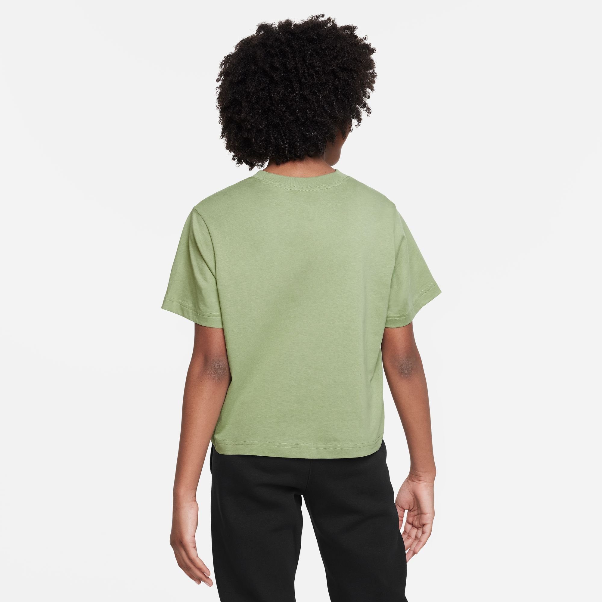 PRNT NSW GREEN Nike OIL Short G für - TEE T-Shirt BOXY Sleeve Kinder Sportswear