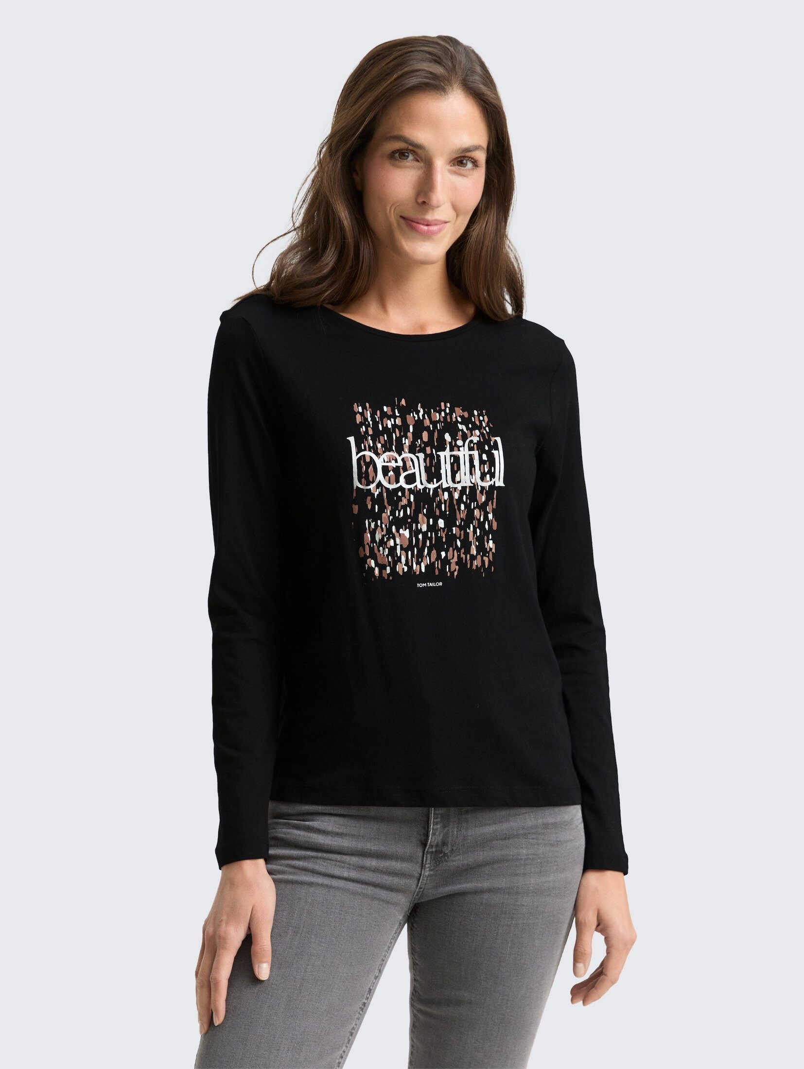 TOM TAILOR Langarmshirt T-Shirt Langarmshirt mit günstig online kaufen