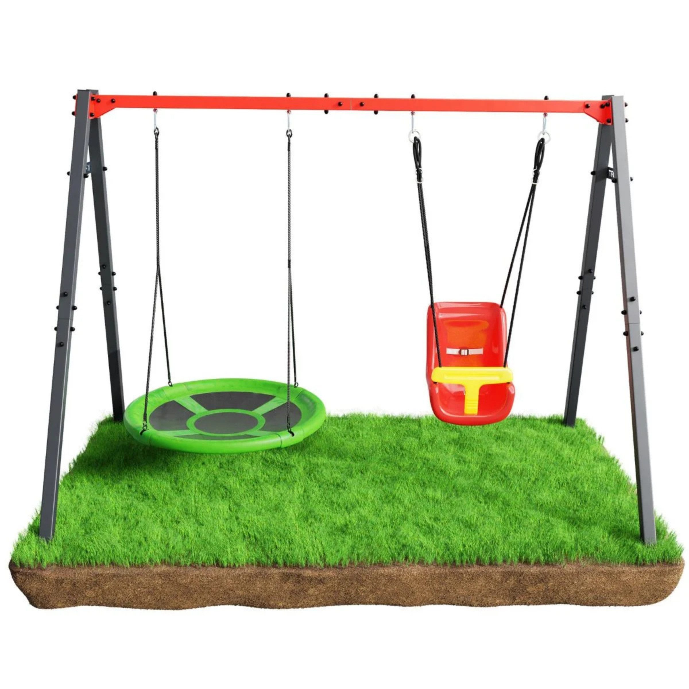 K-SPORT Doppelschaukel, Kinderschaukel mit Schaukelzubehör, (Schaukelgestel günstig online kaufen