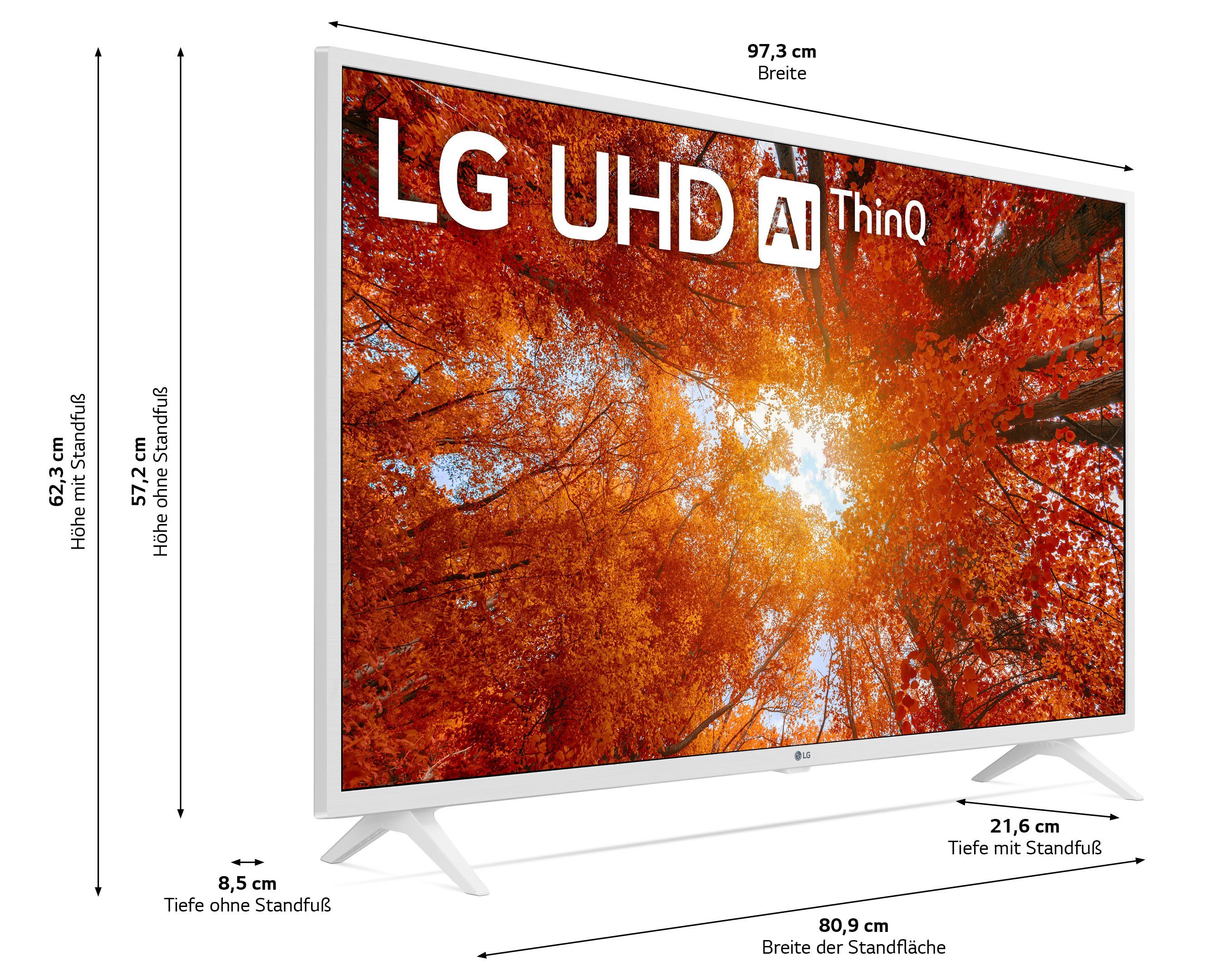 Zoll, Ultra HD, LG 43UQ76909LE Smart-TV) (108 LED-Fernseher 4K cm/43