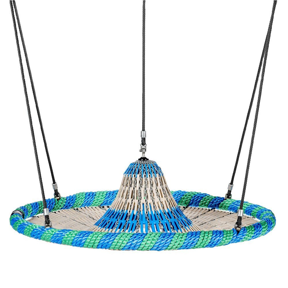 Huck Seiltechnik Nestschaukel Schaukelsitz Vogelnest Sombrero, Bequem und sicher, mit engmaschiger Gliedermatte