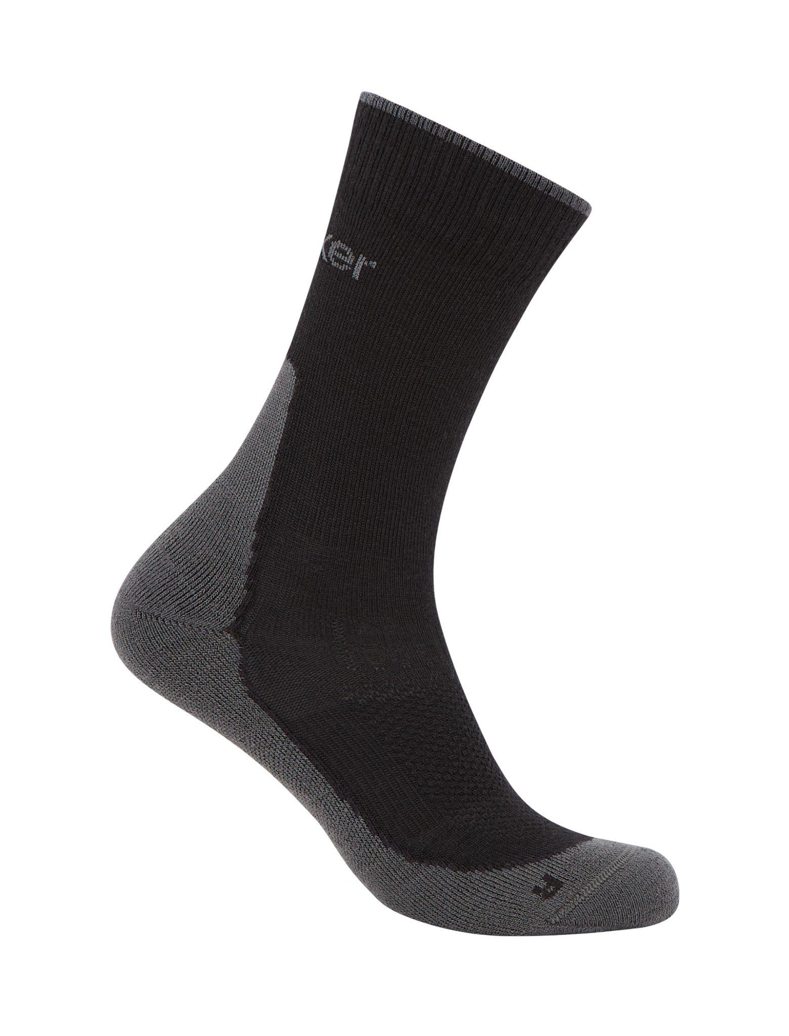 Icebreaker Wandersocken Crew Hike+ Light (Merinowolle, strapazierfähig, leicht)