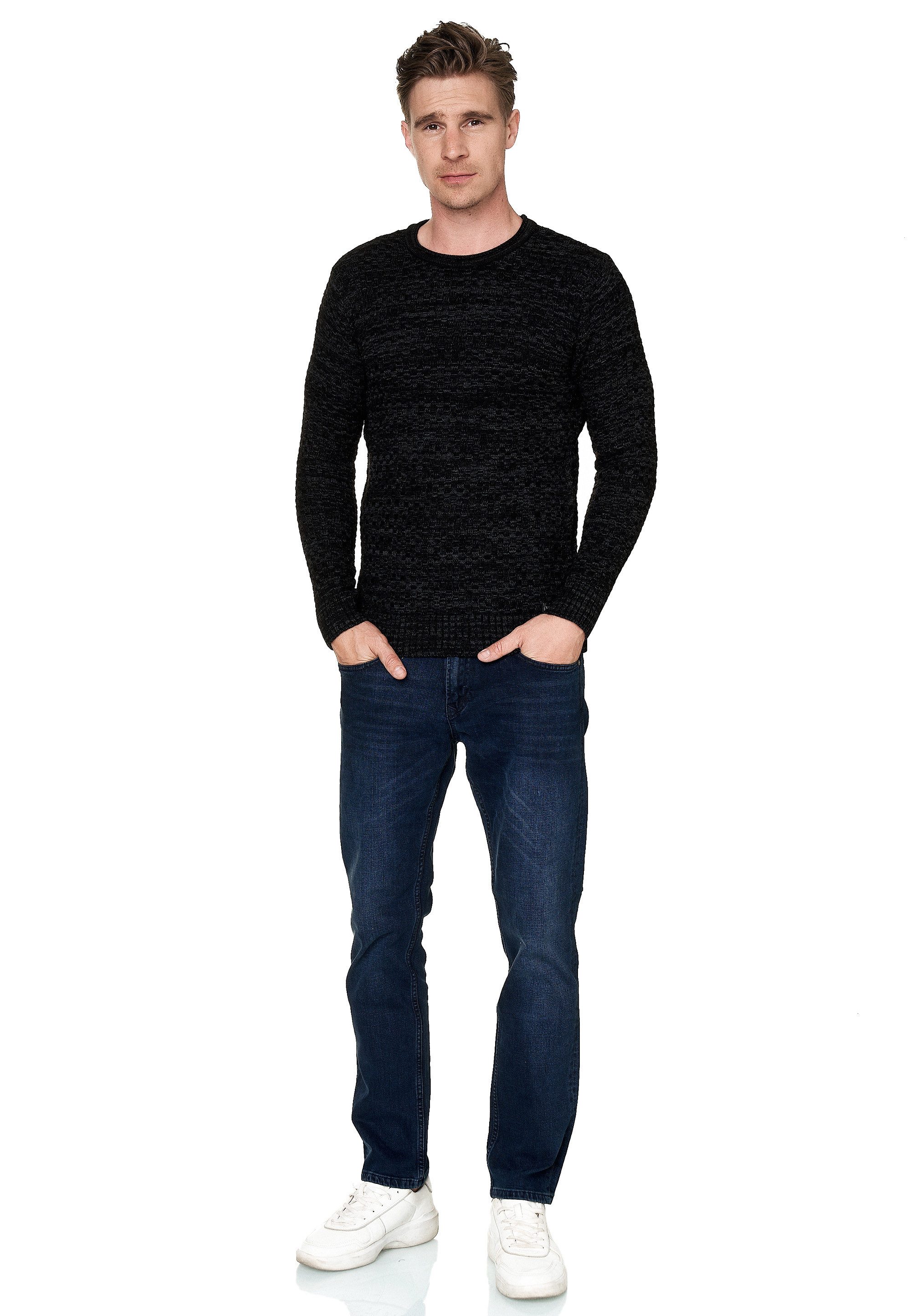 Rusty Neal Strickpullover im melierten Design günstig online kaufen