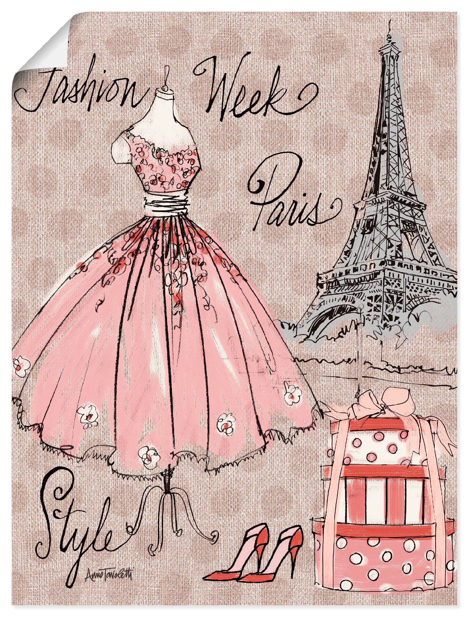 Artland Плакат Fashion Week III, Mode (1 St), ohne Rahmen