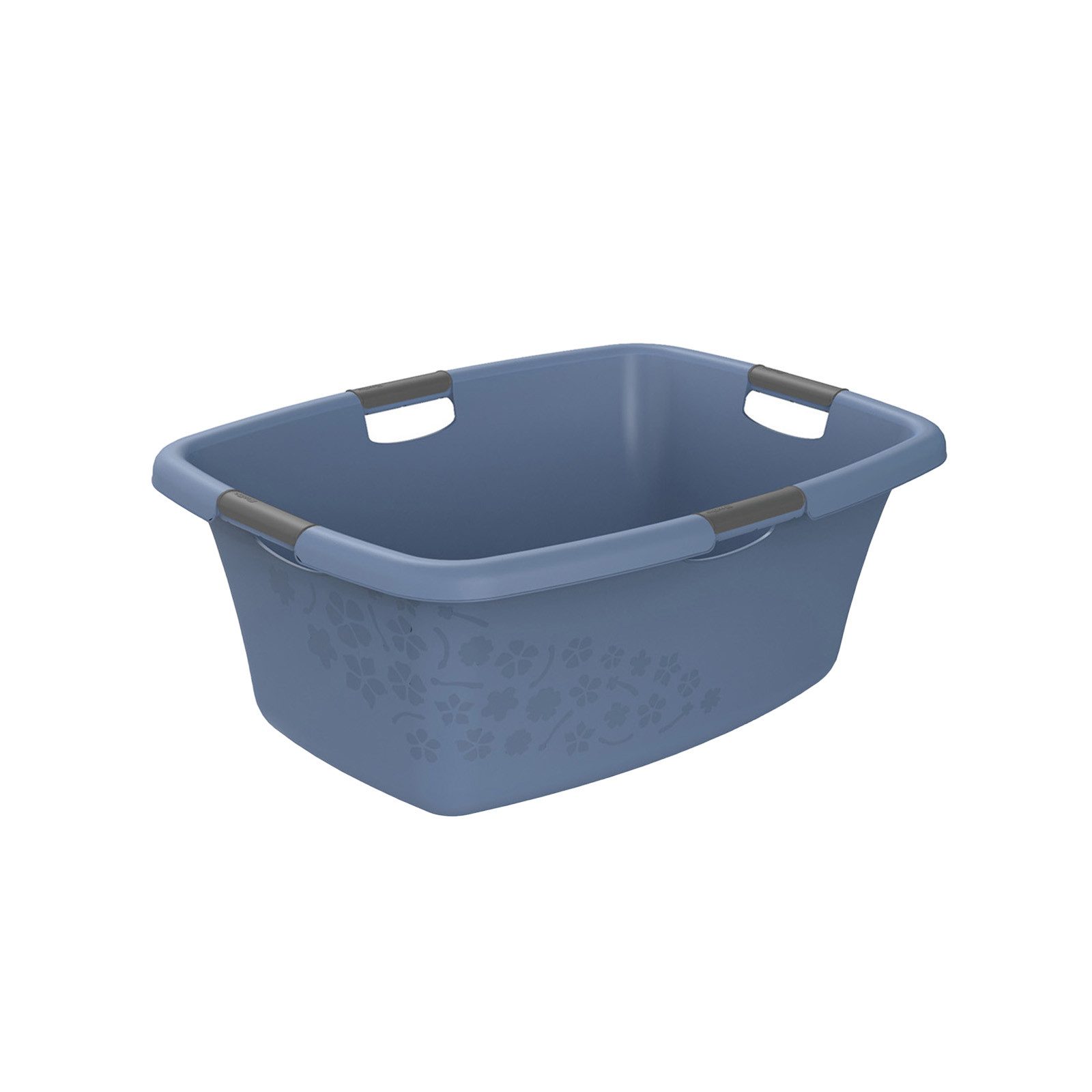 ROTHO Wäschekorb Flowers Wäschewanne 50l mit 4 Griffen, Kunststoff (PP), Be günstig online kaufen