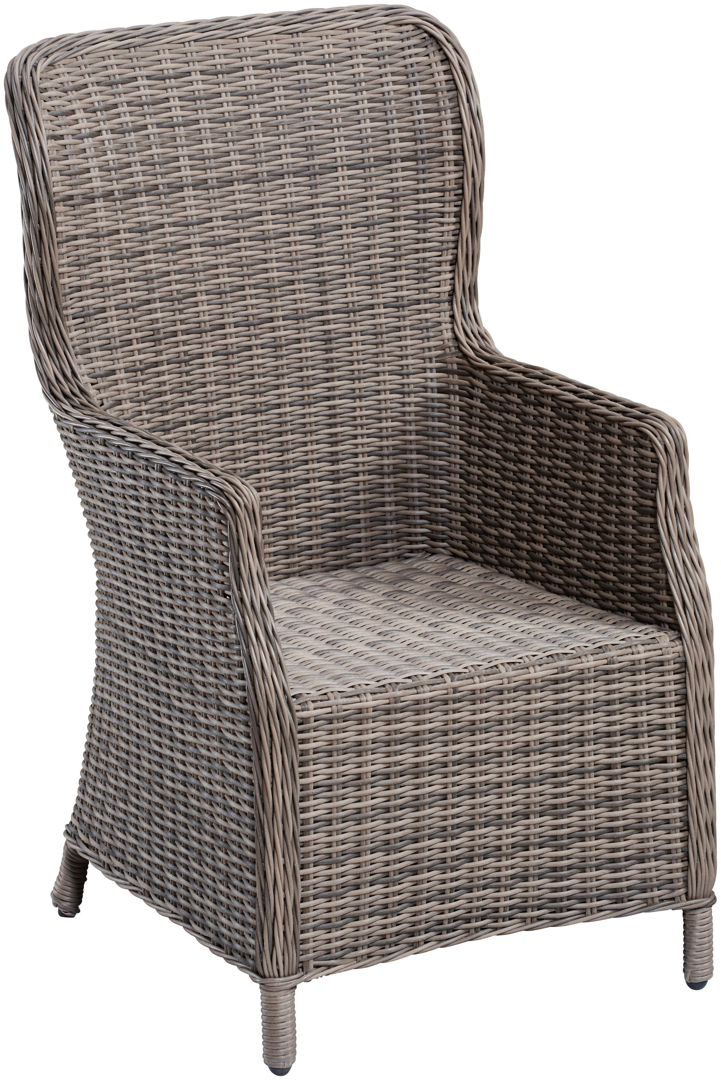 2er St), MERXX (Set, Set, Gartenstuhl Stahl Polyrattan, Riviera 2