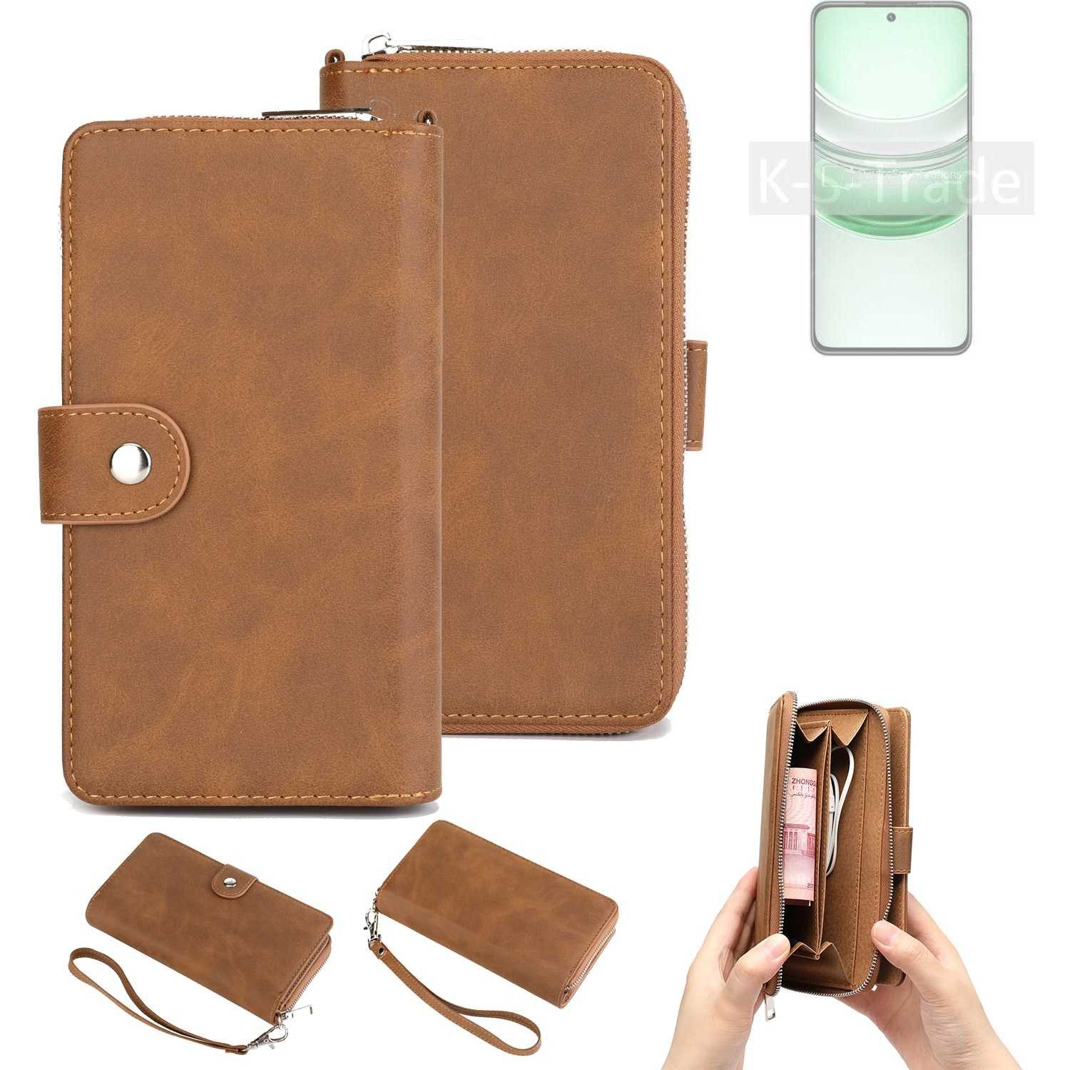 K-S-Trade Handyhülle für Realme V70, Handyhülle Schutzhülle & Portemonnee Tasche Handytasche Case Etui
