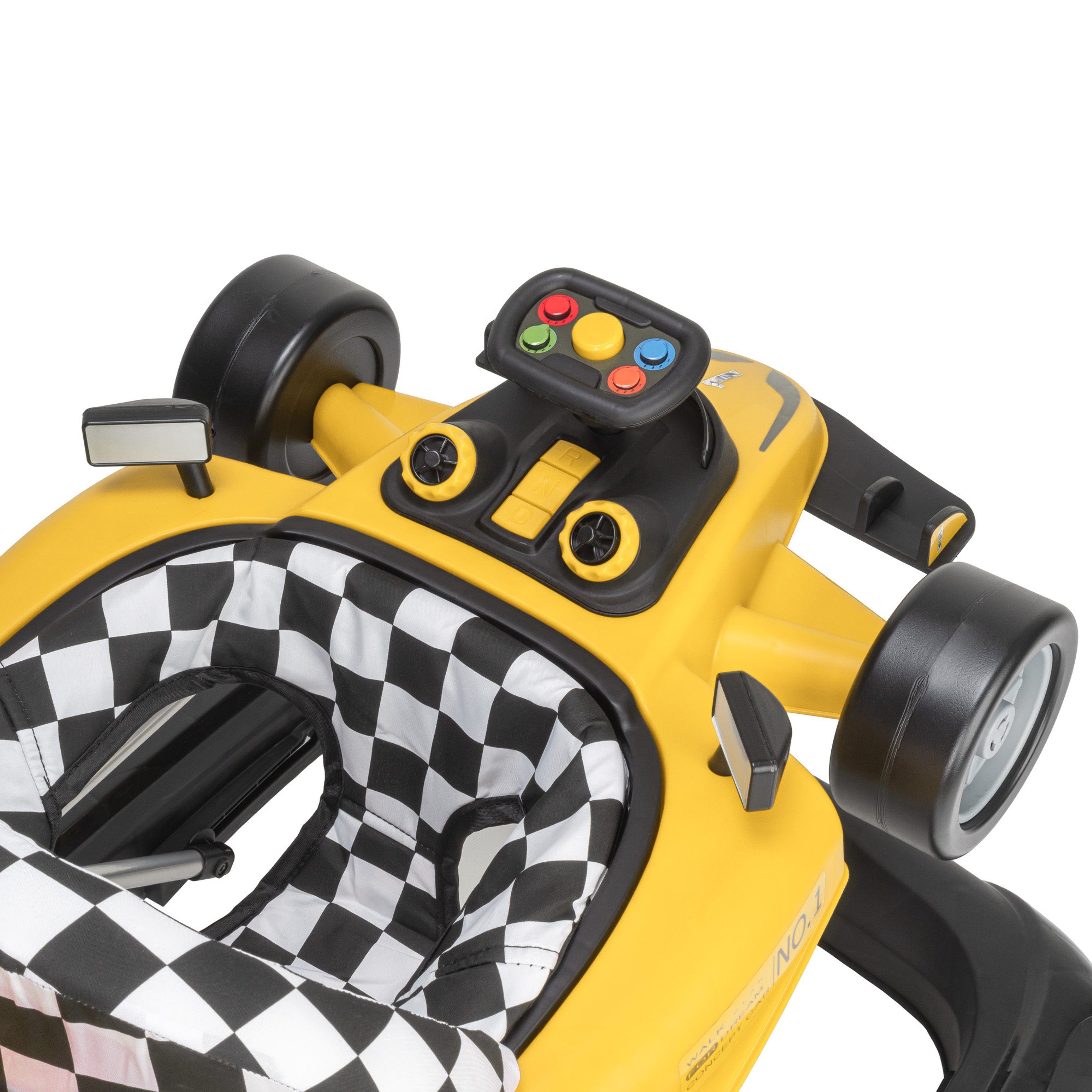 Gelb, Lauflernhilfe Lauflernwagen Little Abnehmbarer mit Soundeffekten style Babywalker ib Laufwagen Speedster -