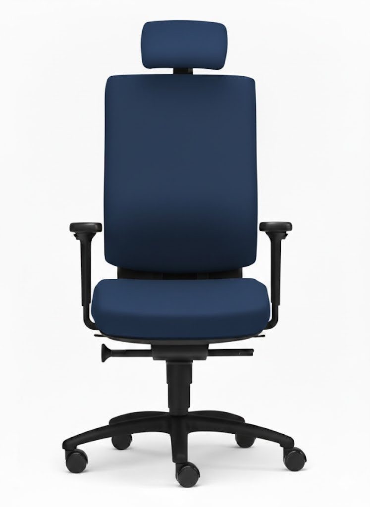 SITWELL STEIFENSAND AG Bürostuhl Bürostuhl Cube, ergonomischer Objekt-Bürostuhl mit Armlehnen, ergonomisch, Lordosenstütze, Synchron-Mechanik bis 120kg