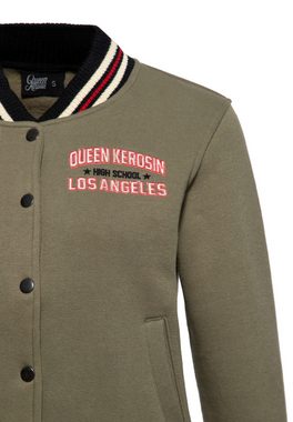 QueenKerosin Collegejacke Beep Beep mit großer Rückenstickerei