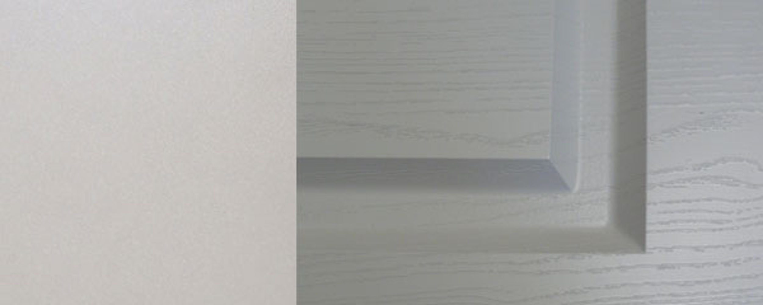 Elbing Front-, Ausführung 2-türig wählbar grey 90cm stone (Elbing) Glaseinsatz & light Feldmann-Wohnen Glashängeschrank Korpusfarbe