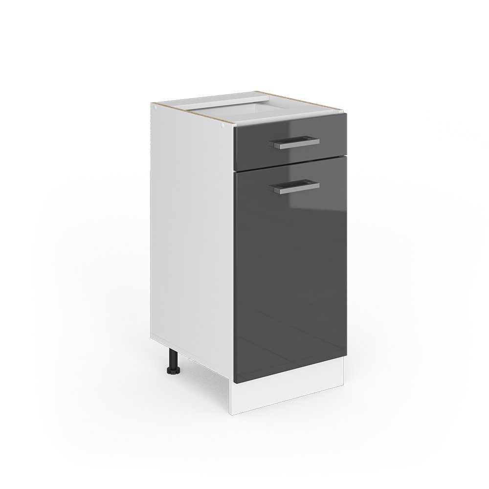 Vicco Unterschrank R-Line, Anthrazit Hochglanz/Weiß, 40 günstig online kaufen