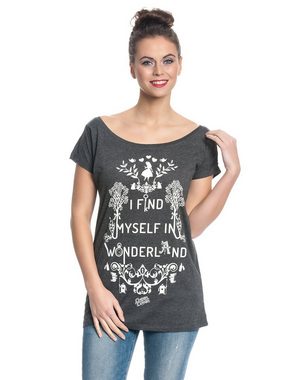 Disney T-Shirt Alice im Wunderland I Find Myself in Wonderland