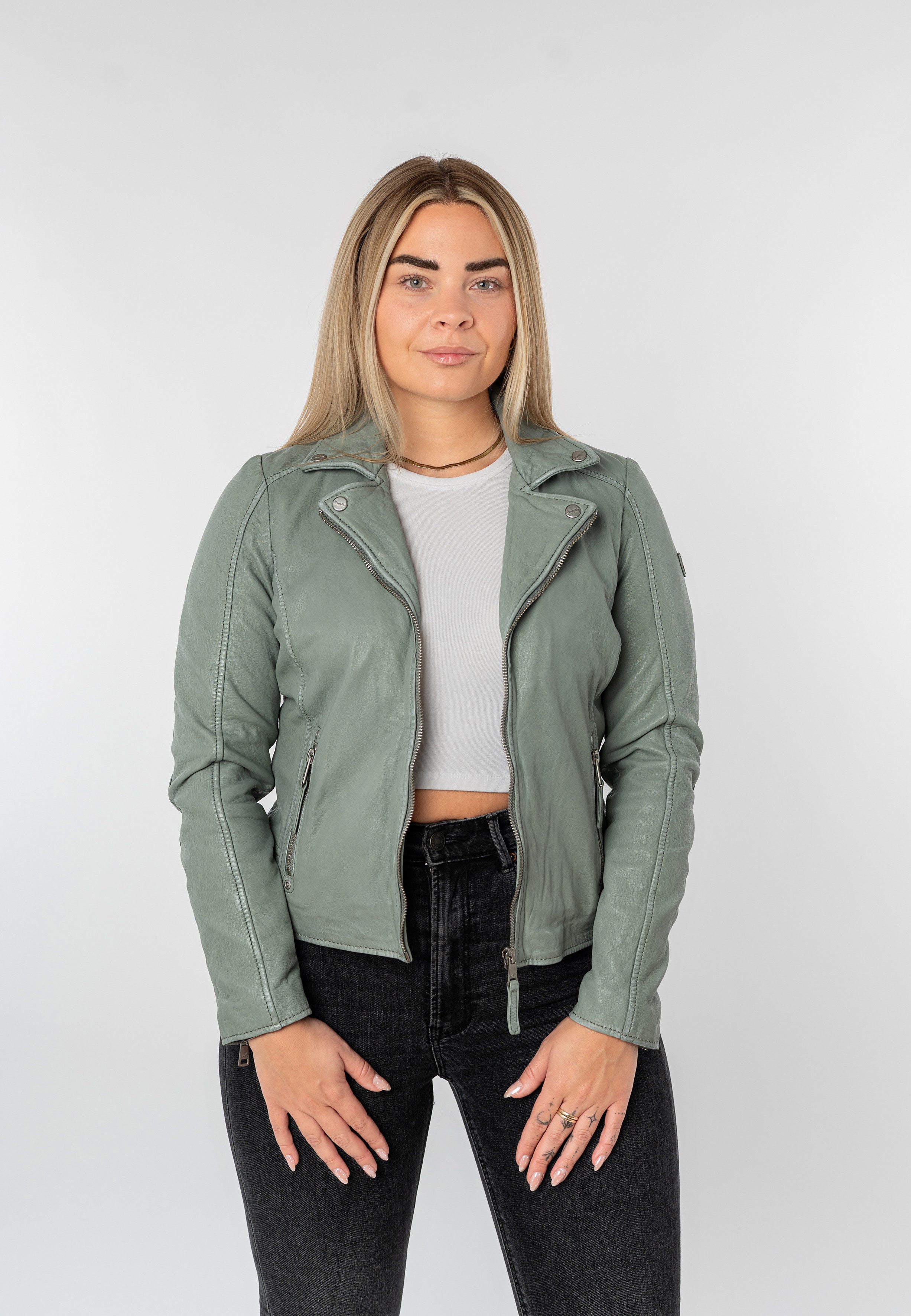 Mauritius Lederjacke MWBajah mit Reverskragen günstig online kaufen