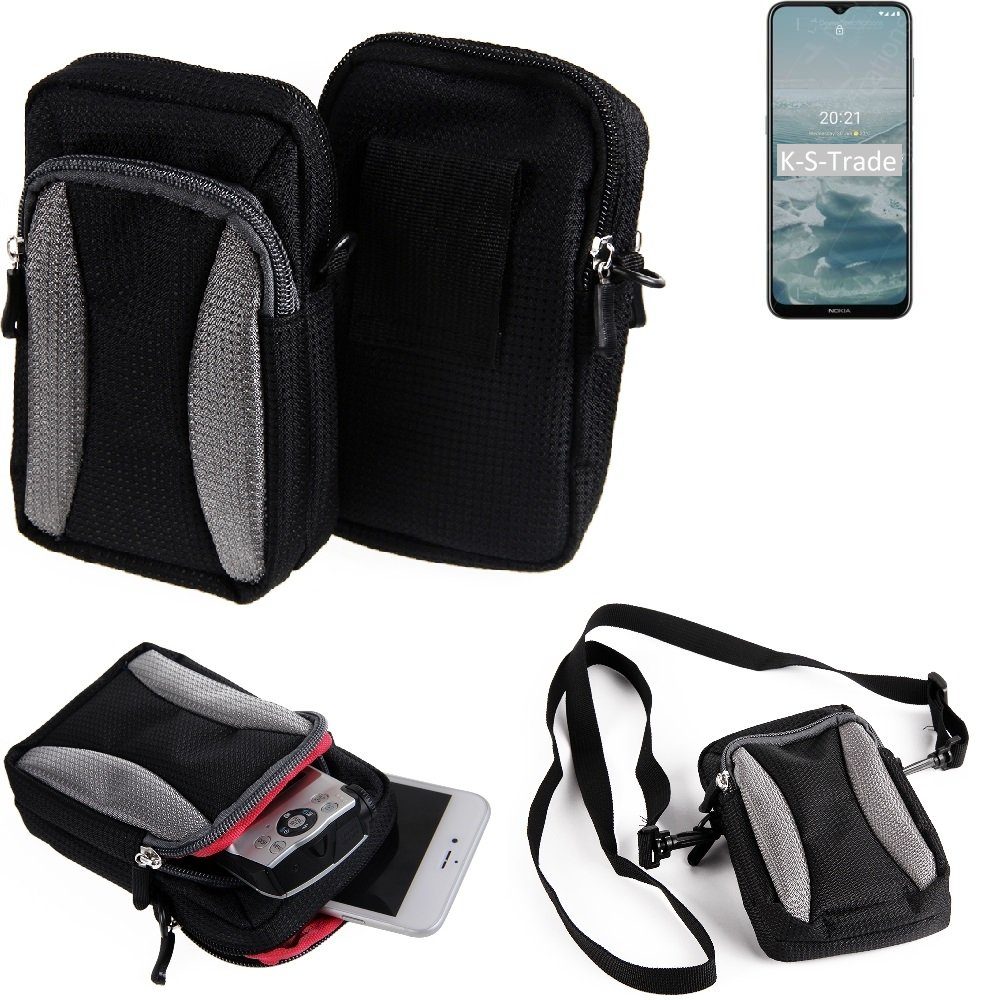 K-S-Trade Handyhülle für Nokia G20, Holster Schutz Hülle Handy Hülle Gürteltasche Umhängetasche mit