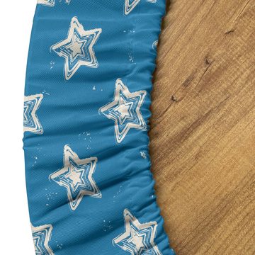 Abakuhaus Tischdecke Rundum-elastische Stofftischdecke, Sterne Spots und Hand gezeichnet