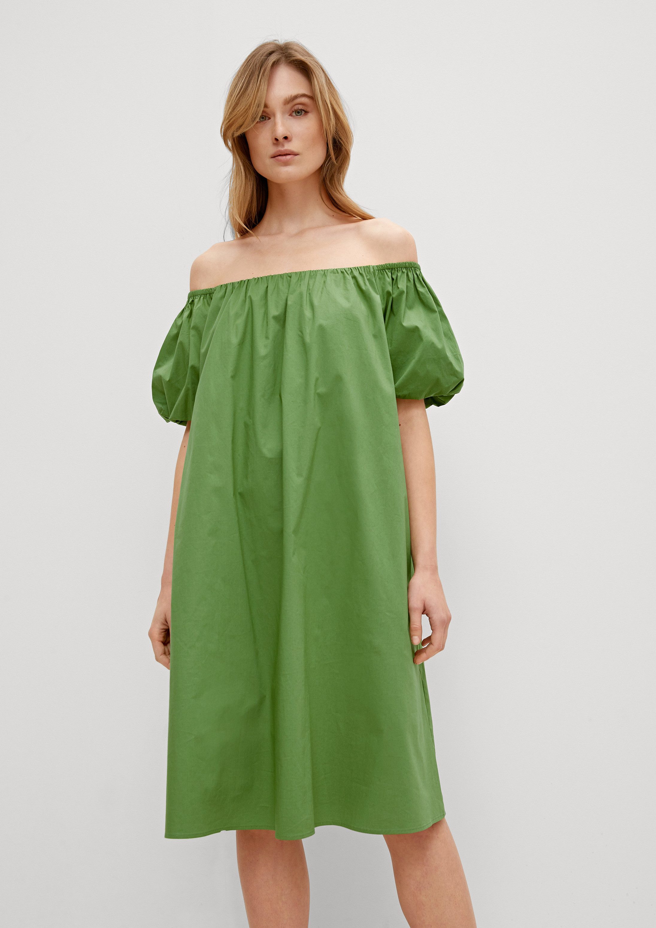 comma Midikleid Kleid Kleid mit Raffung