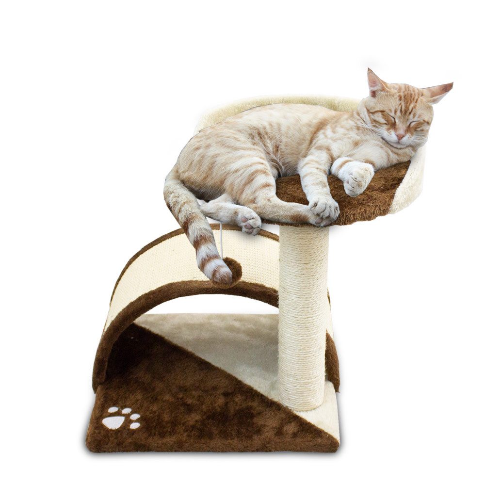 Bituxx Kratzbaum Brücke Braun Beige