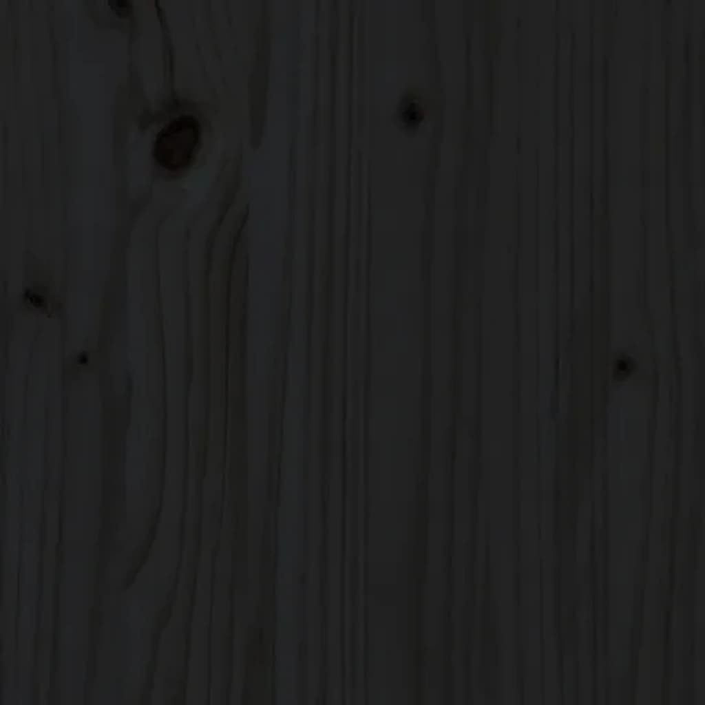 LxBxH: 34x60x105 Schwarz cm, aus 3013364, Schuhregal in möbelando Kiefer-Massivholz