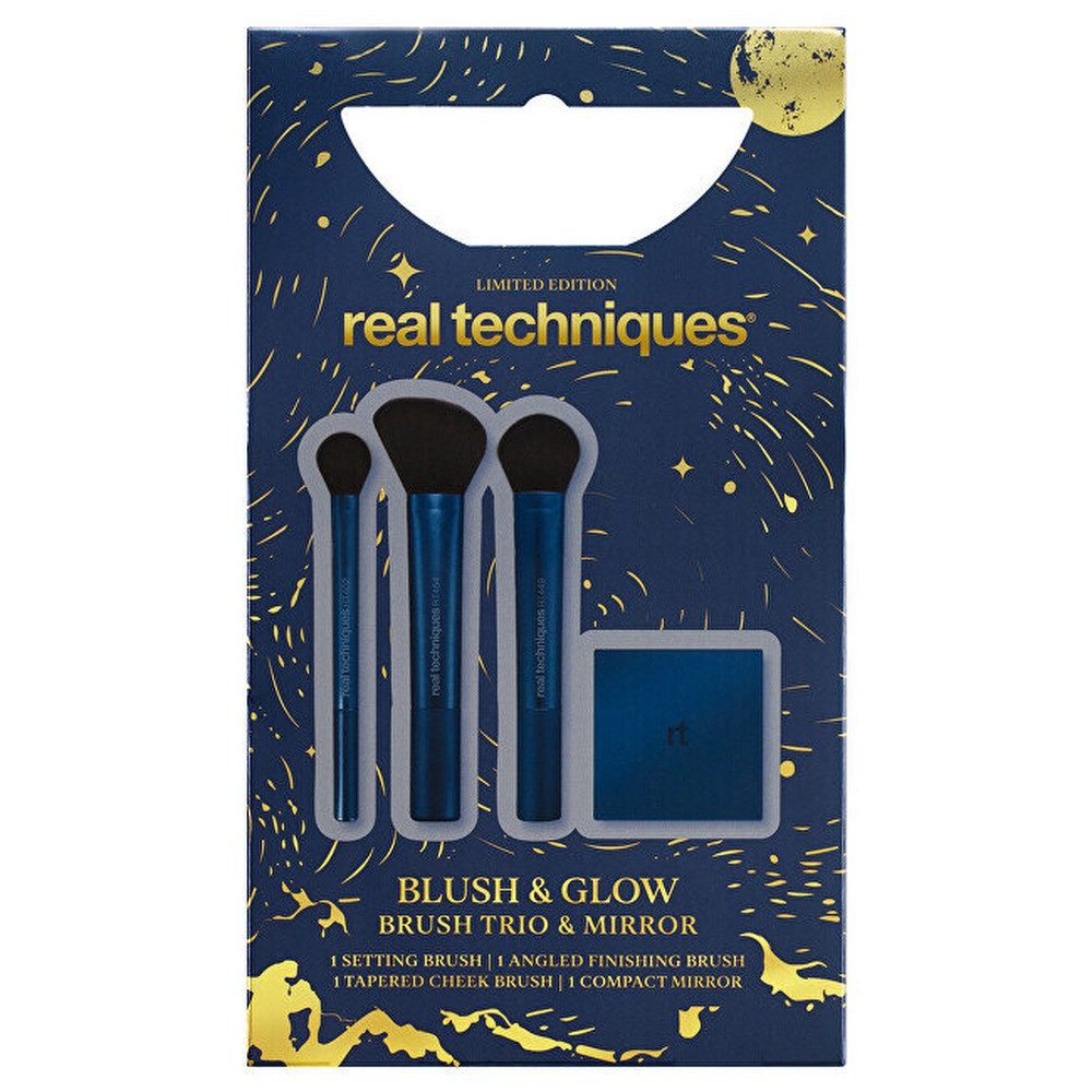 Real Techniques Kosmetikpinsel-Set Blush & Glow Pinsel- und Spiegelset