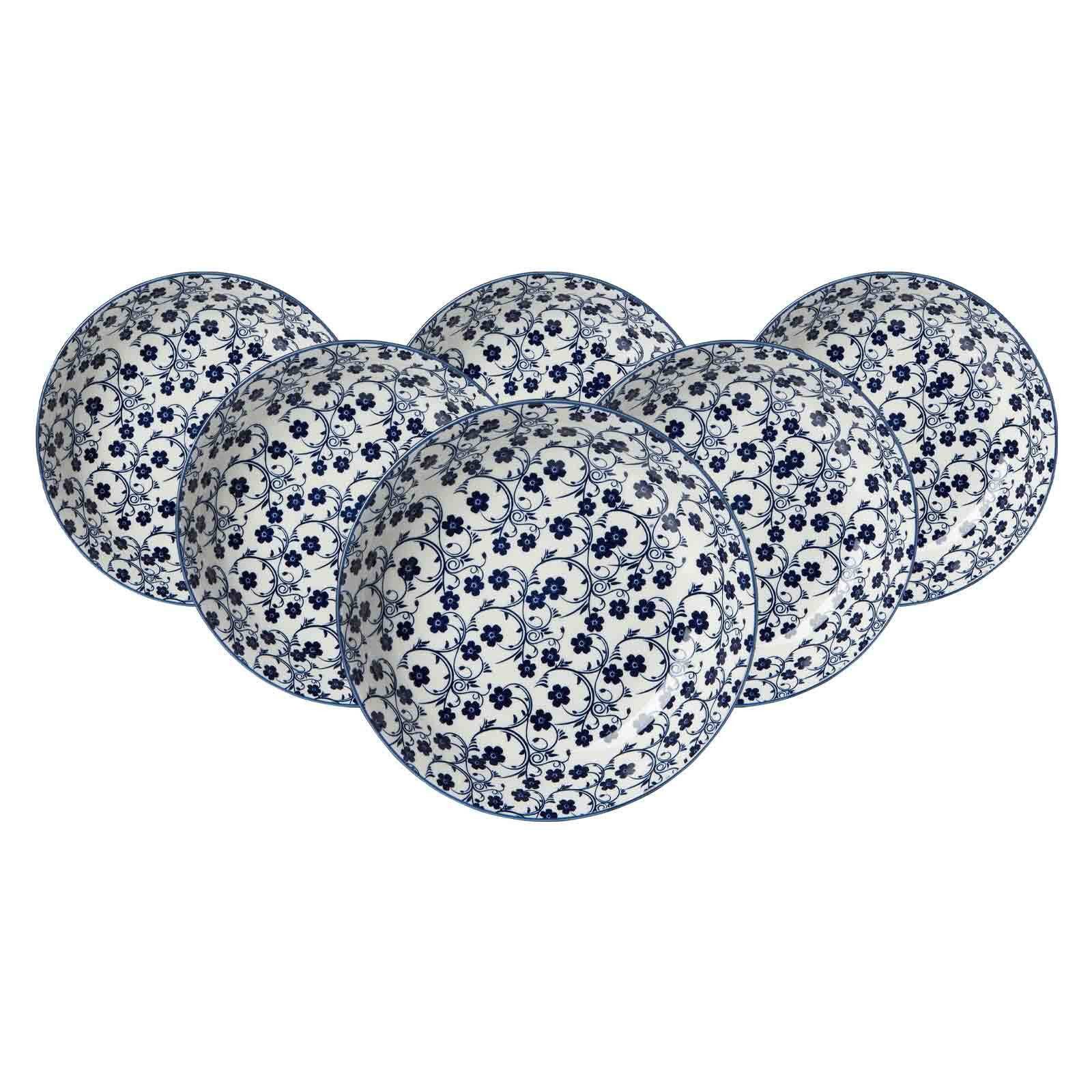 Ritzenhoff & Breker Suppenteller Royal Sakura Suppenteller ø 20,5 cm 6er Set, (6 St)