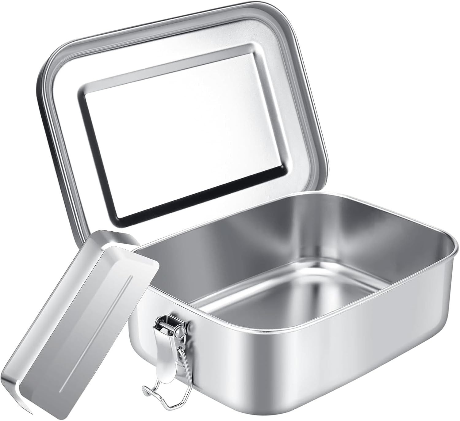 FELIXLEO Lunchbox Edelstahl Brotdose 1200ml mit Trennwand Auslaufsicher, (1-tlg)