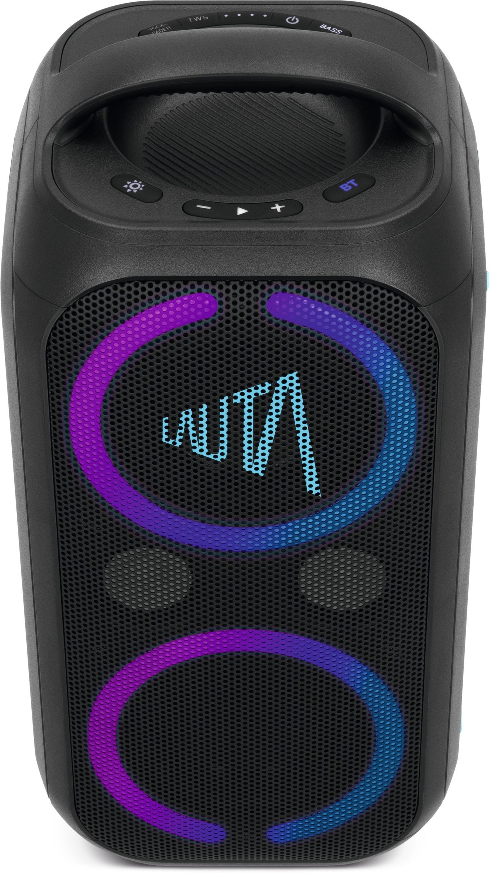 TechniSat WUMMSBOX Bluetooth-Lautsprecher 2.1 (A2DP Bluetooth, Bluetooth, AVRCP Bluetooth, 80 W, BassBoost, True Wireless Stereo, 12h Akkulaufzeit, IPX4 Schutz)