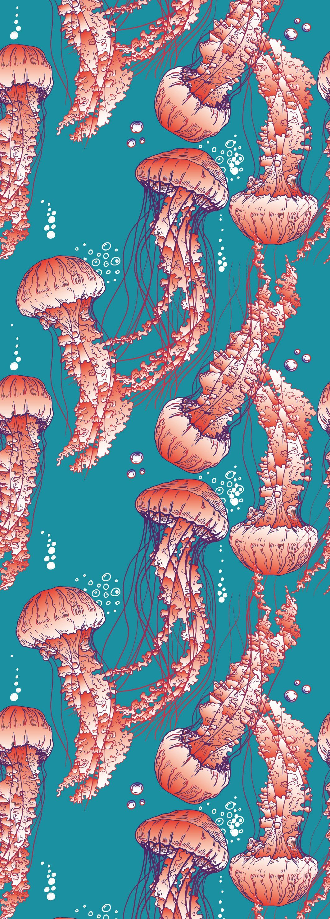 queence Vinyltapete Aylin, glatt, Meer, Motiv, Strand, bedruckt, gemustert, naturalistisch, 90x250cm, selbstklebend, kinderleichte Anbringung, Sticker