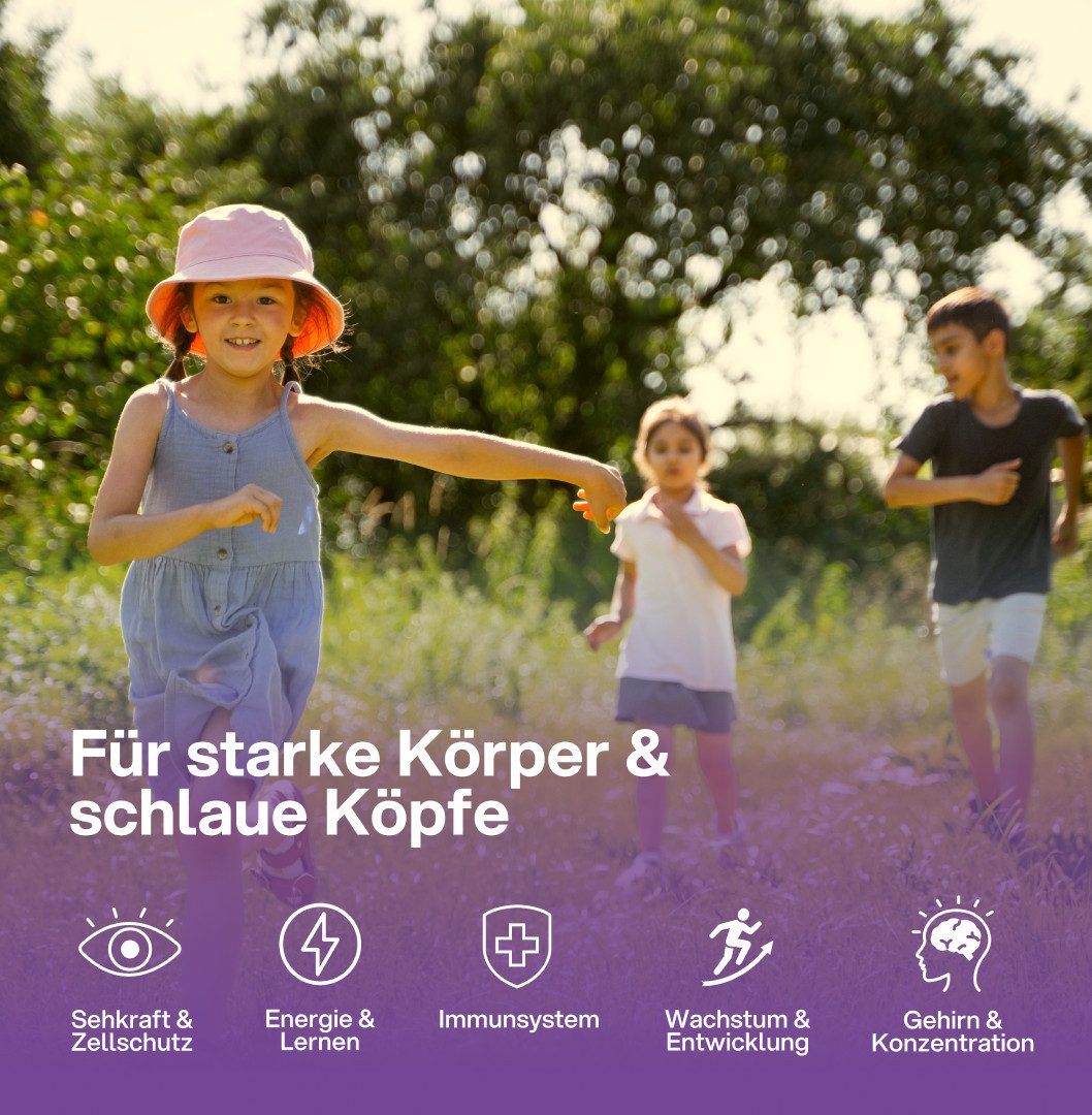 yuicy Kids Multivitamin Gummibärchen - für Immunsystem & Wachstum Gummies, 180 St., 486 g
