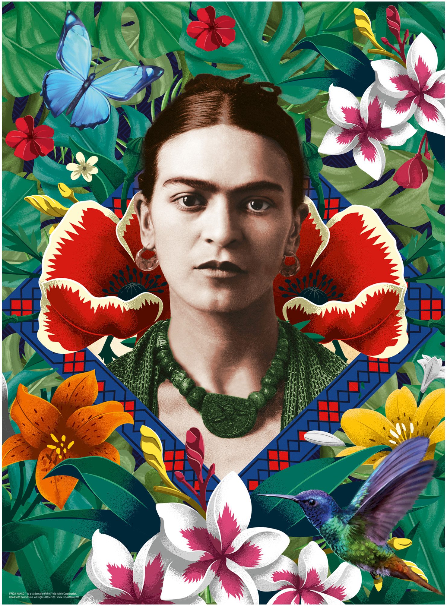 Ravensburger Puzzle Frida Kahlo, blühende Fantasie, 500 Puzzleteile, Made in Germany