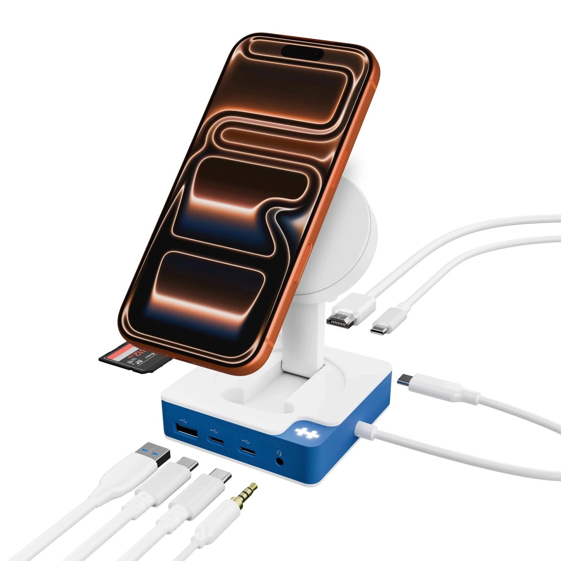 Hyper USB-Verteiler - HyperDrive Flex MagCharge USB-C Hub (Blue)