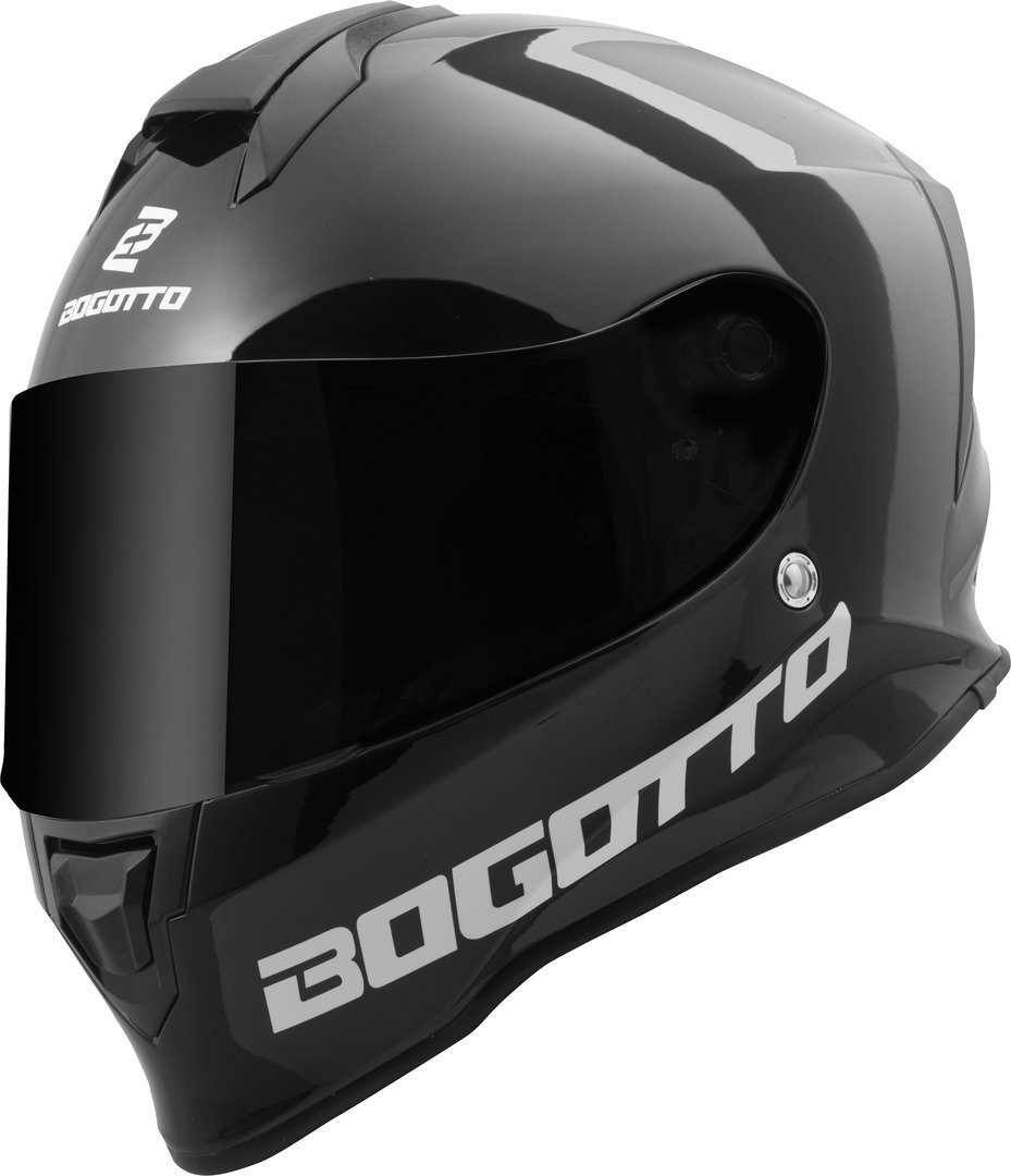 Bogotto Motorradhelm H151 Solid Helm, Vorbereitet Für Pinlockscheibe,herausnehmbares Innenfutter