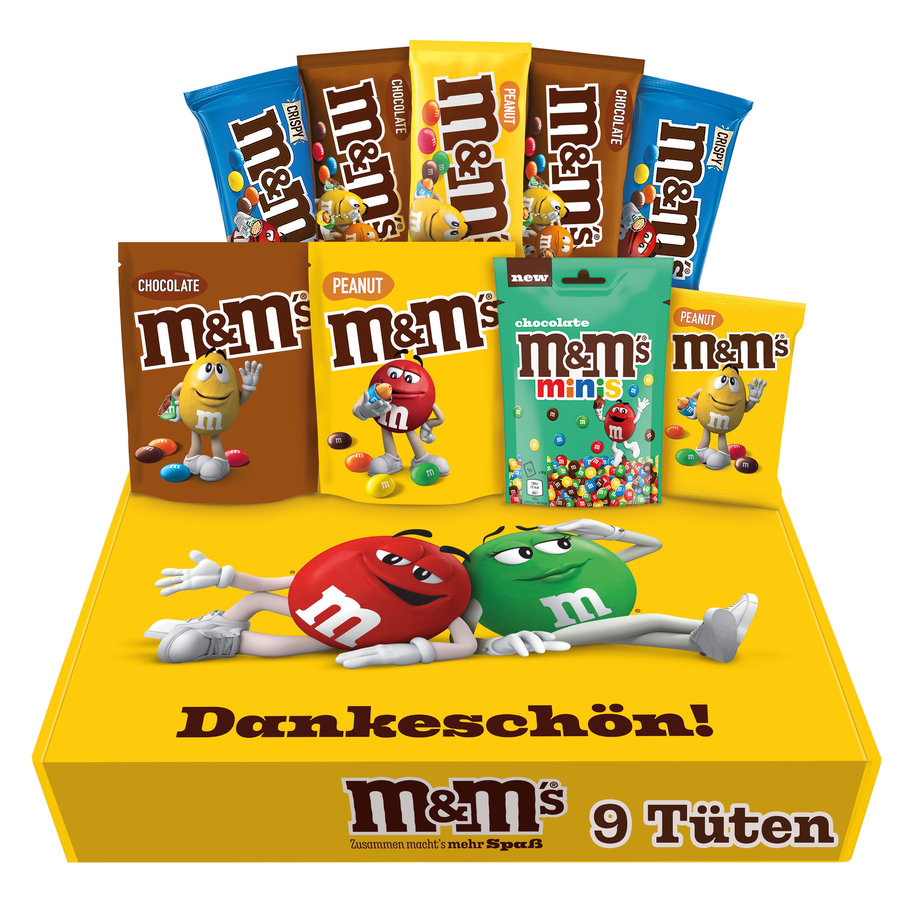 Mars Süßigkeit M&M´S Fan-Box "Dankeschön" I Schokolinsen Mix-Box I 724g