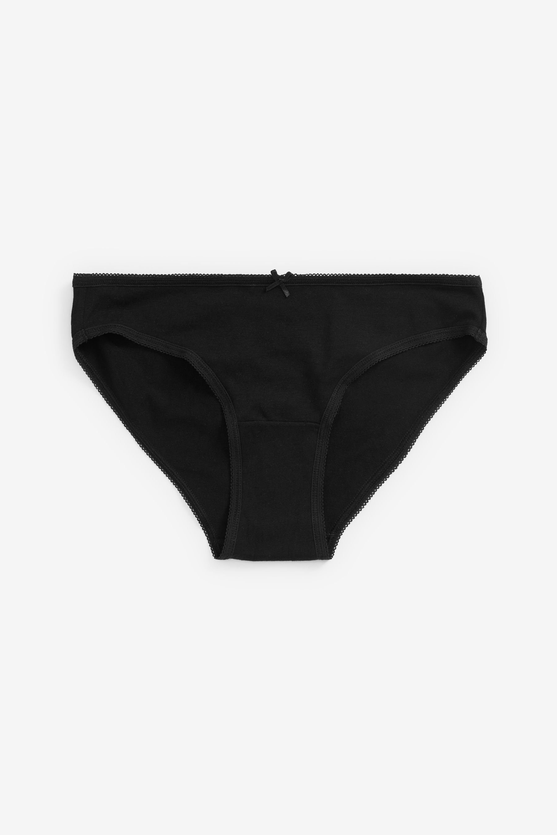 Black/White/Nougat aus Next Bikini-Slips 6er-Pack Bikinislip (6-St) Baumwollmix