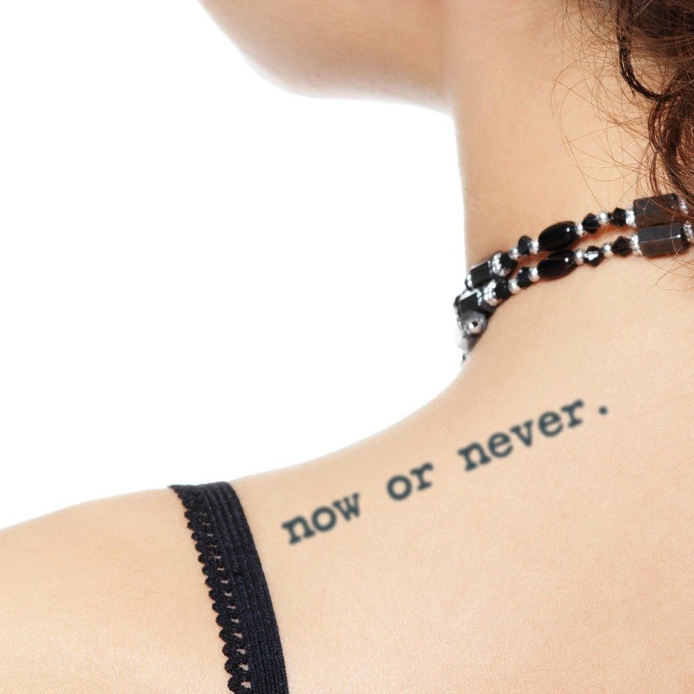 FOREVER NEVER Schmuck-Tattoo Now or Never