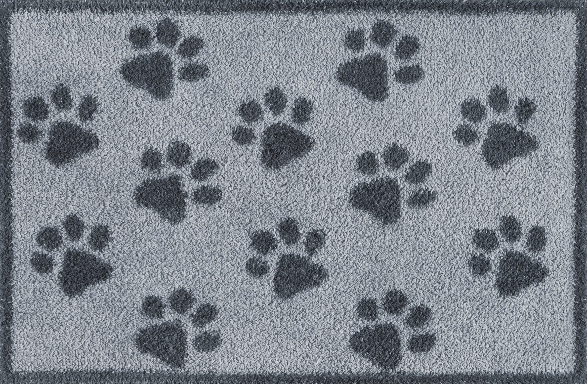 Turtle Mat Fußmatte Paws Grey, rechteckig, Höhe: 9 mm