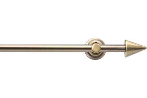 Gardinenstange, Liedeco, Ø 12 mm, 1-läufig, Fixmaß, verschraubt, Metall