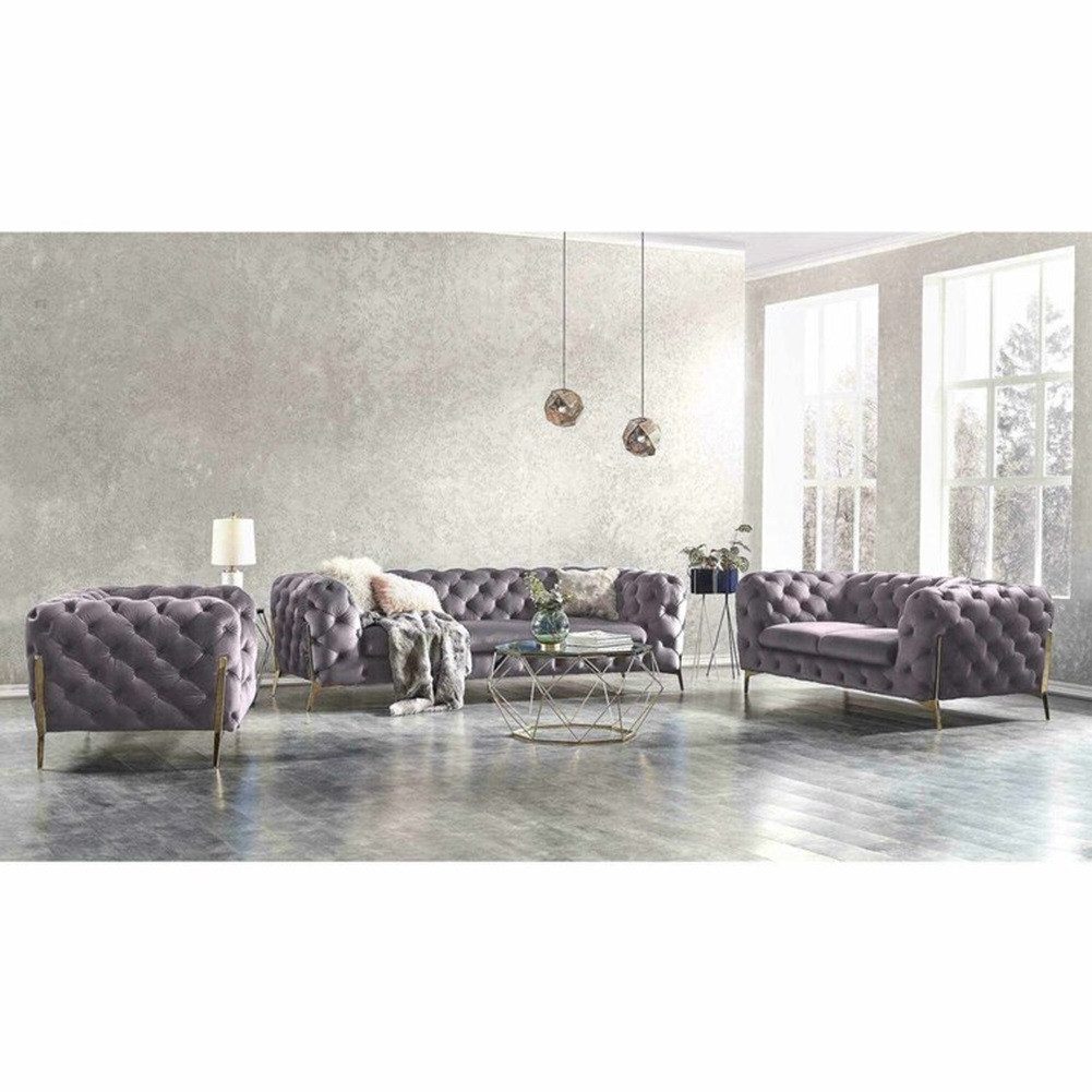 S-Style Möbel Polstergarnitur Ashley 3+2+1, Chesterfield günstig online kaufen