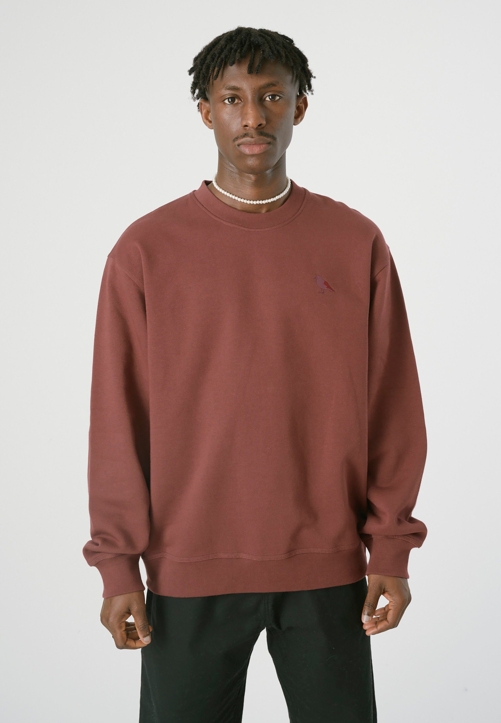 Cleptomanicx Sweatshirt Embro Gull Mono mit günstig online kaufen
