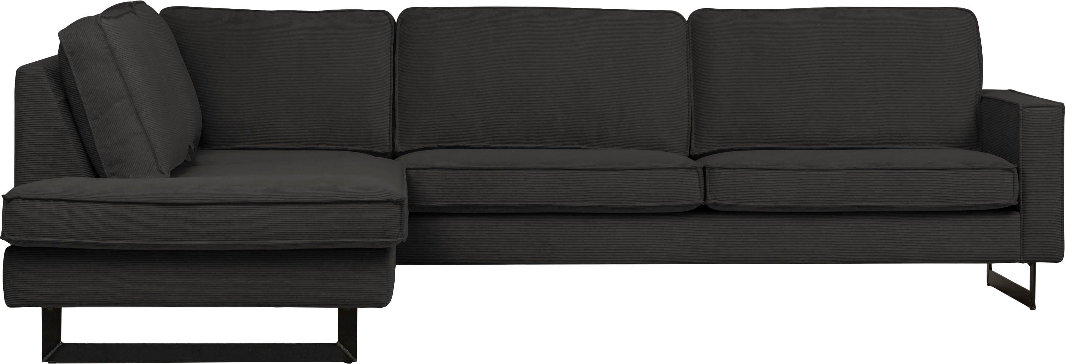 Home affaire Ecksofa "Pinto, 290 cm, Cord, Chenille, Lederoptik, Ottomane l günstig online kaufen