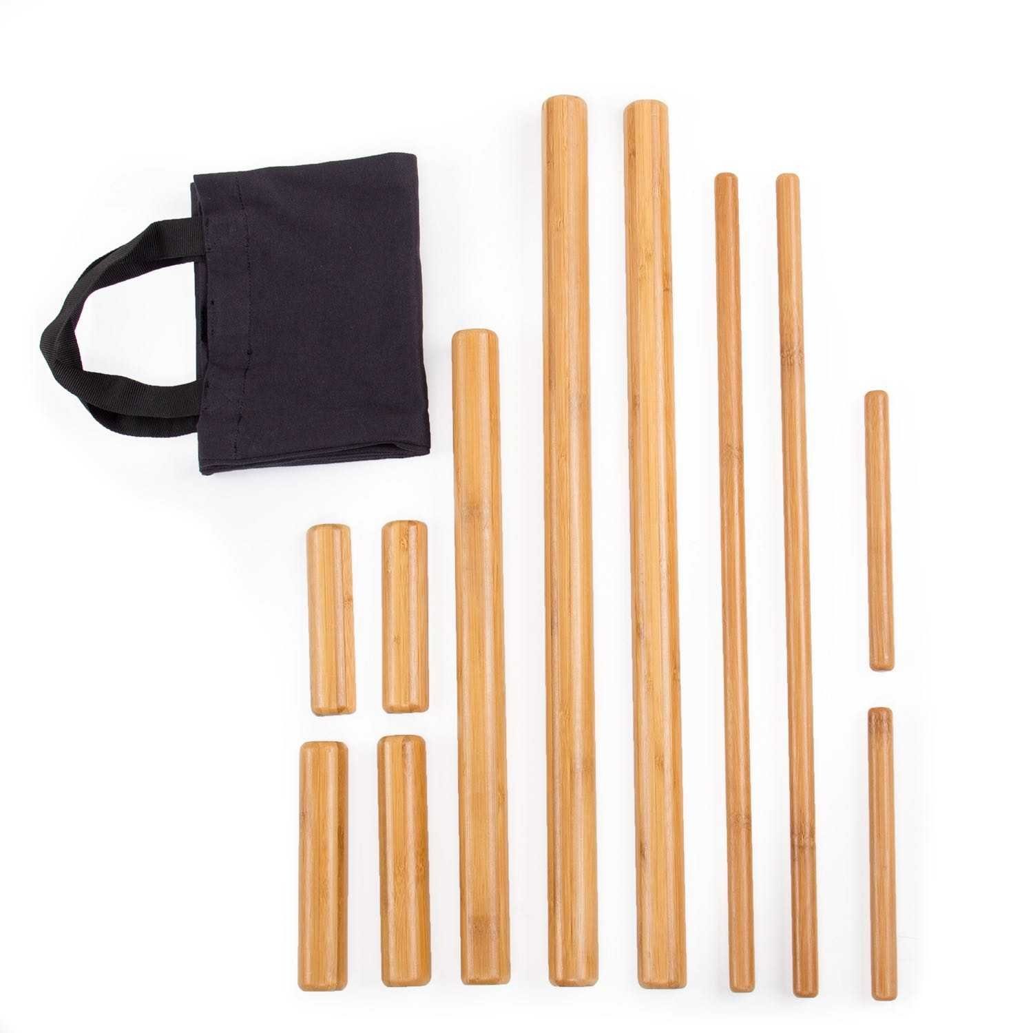 bodynova Massagegert Bambus Massage Set 11-teilig, 11-tlg.