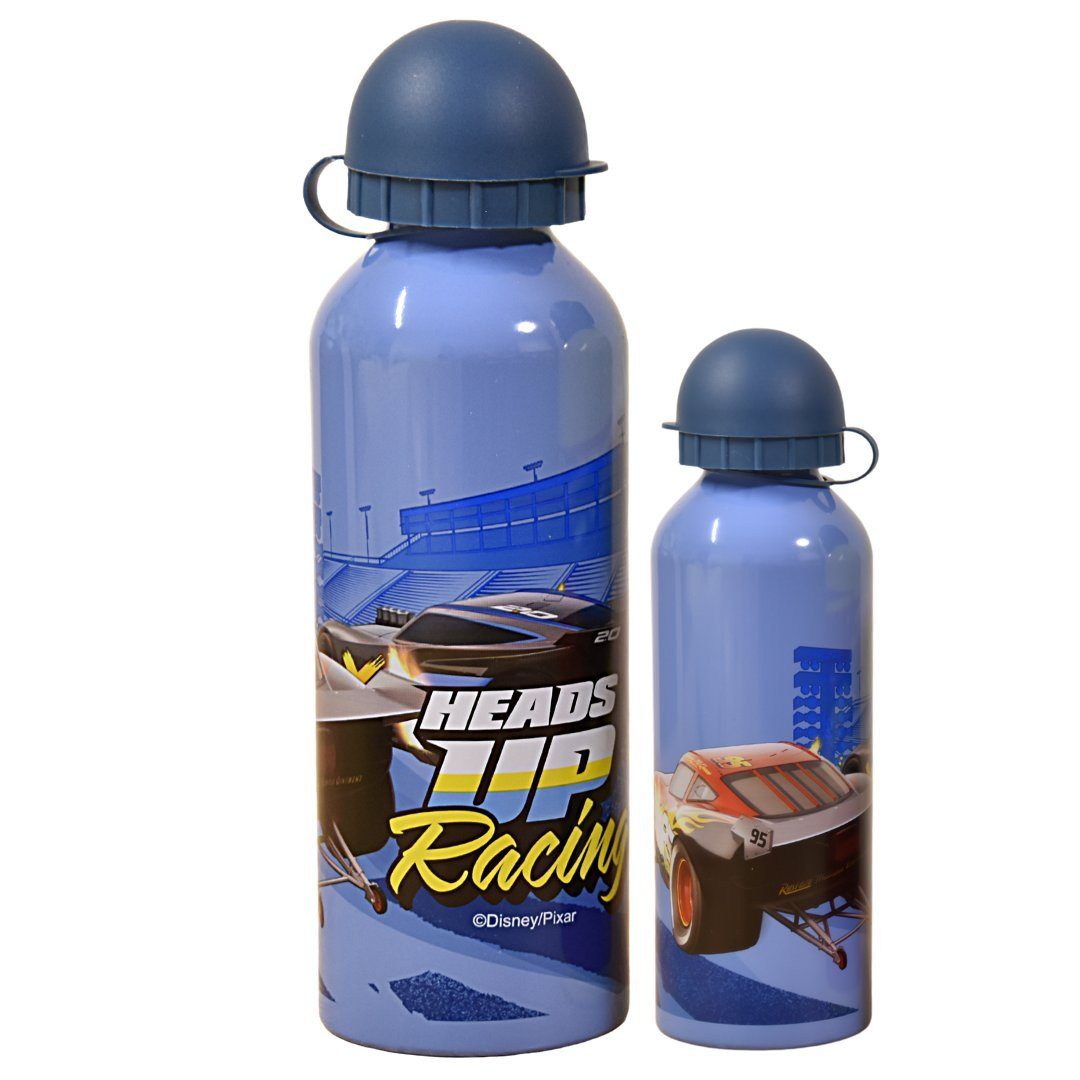 Blau-Dunkelblau Disney Trinkflasche, Cars Alu-Trinkflasche 500 ml