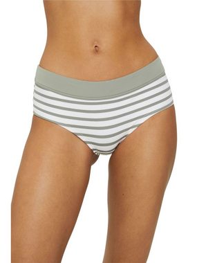 Esprit Bikini-Hose Recycelt: Hipster-Shorts mit Streifen