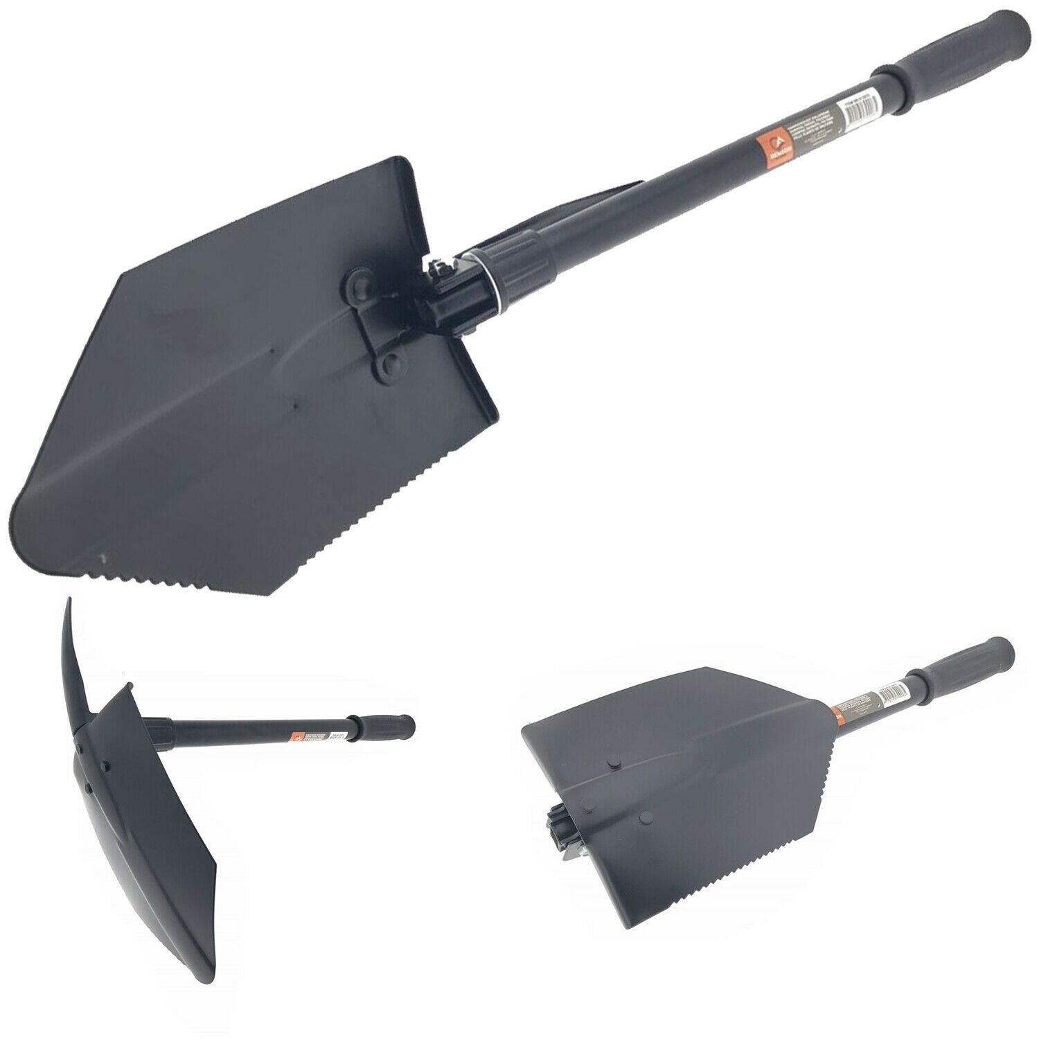 BENSON Schaufel Klappspaten Schaufel Premium Outdoor Camping, Faltschaufel, Klappschaufel, BW