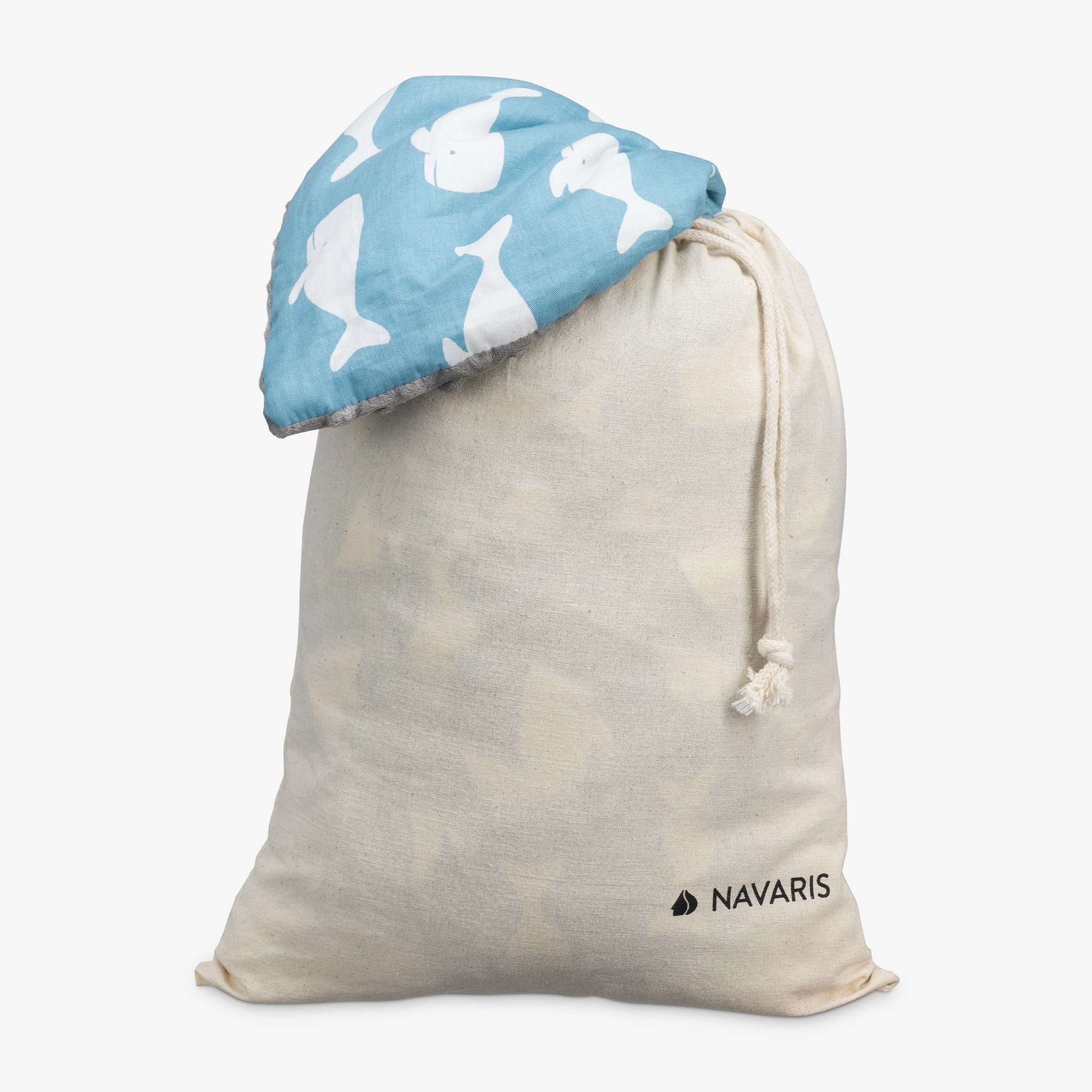Einschlagdecke Decke für Babyschale - universal Navaris - Wal Fußsack Design, 