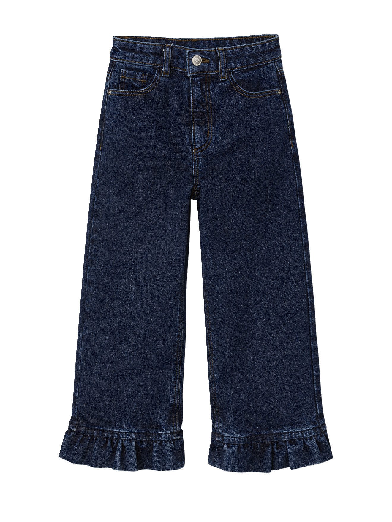 Weite Jeans Weite Jeans mit Rüschen, Mädchen
