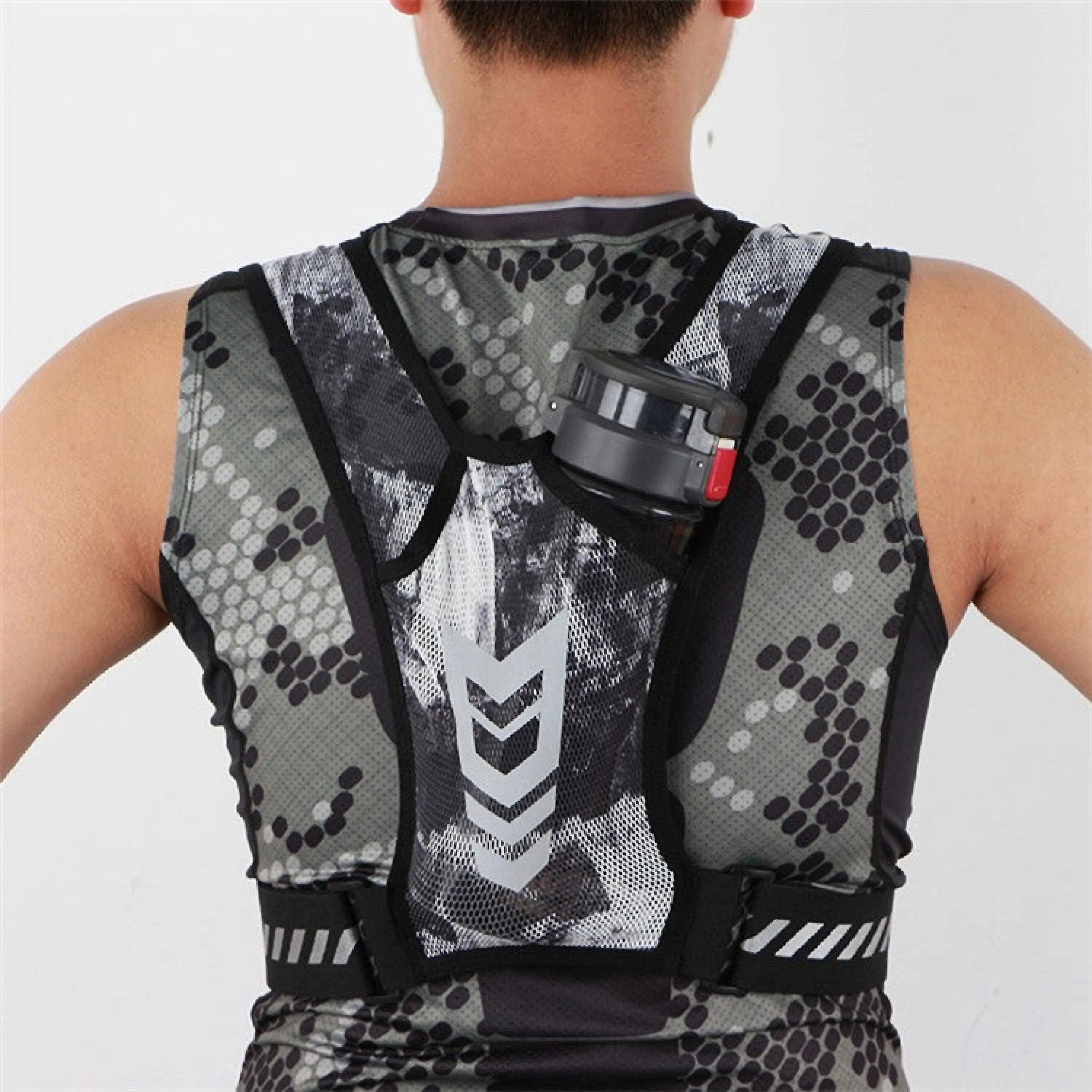 Sport-Knight® Funktionsweste Reflektierende Laufweste mit Handyfach, Sportweste ultraleicht